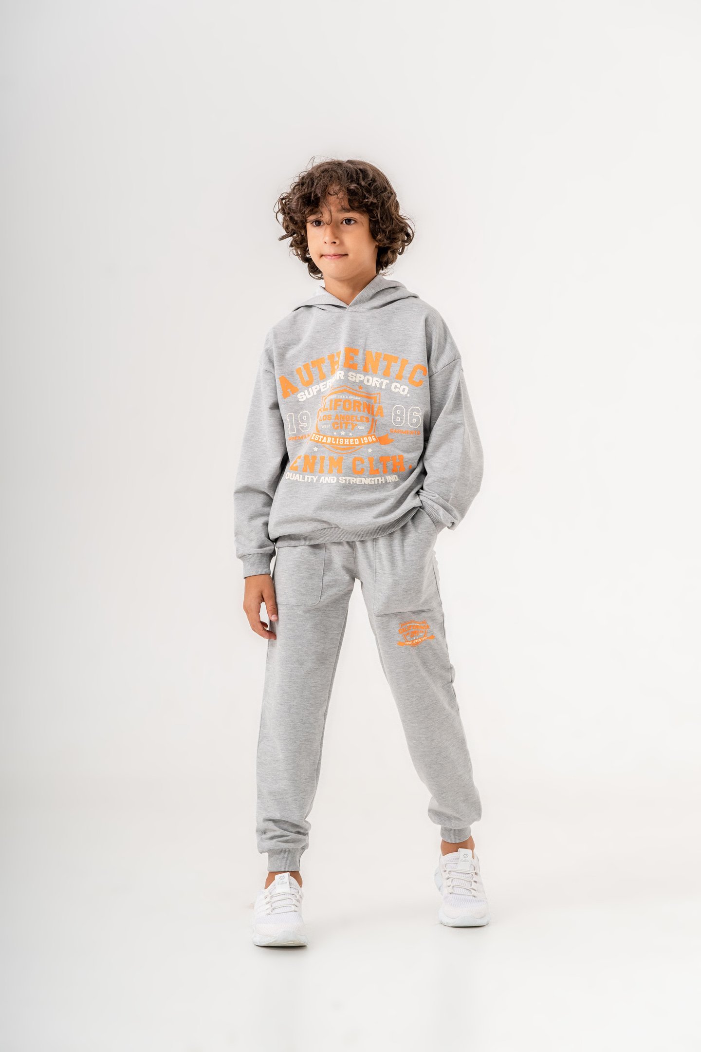 Authentic Denim Los Angeles City WestSide Erkek Çocuk Alt-Üst Eşofman Takımı