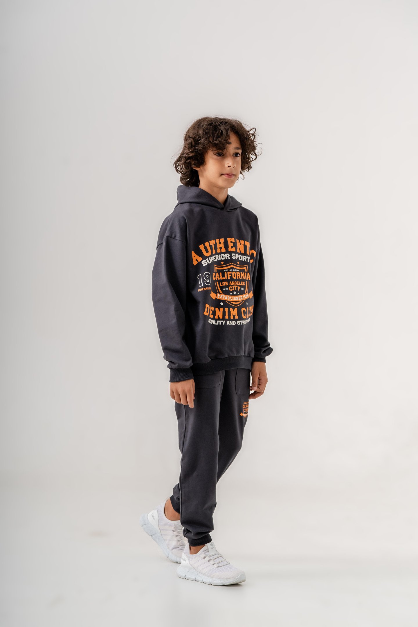 Authentic Denim Los Angeles City WestSide Erkek Çocuk Alt-Üst Eşofman Takımı