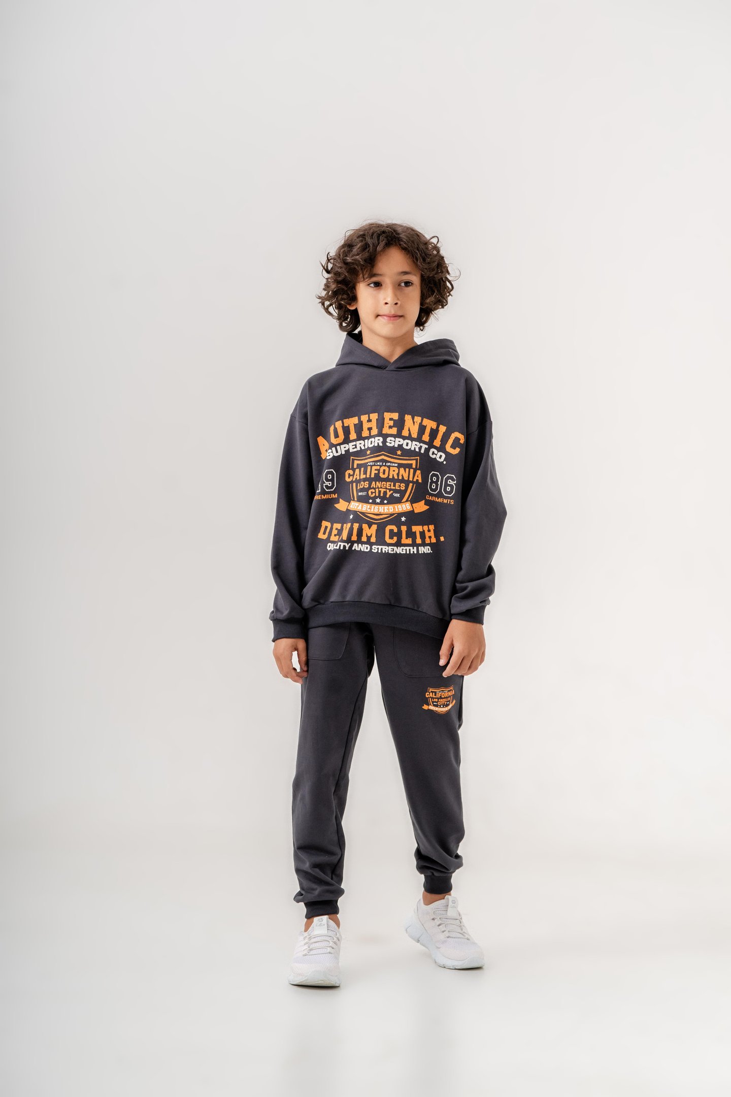 Authentic Denim Los Angeles City WestSide Erkek Çocuk Alt-Üst Eşofman Takımı