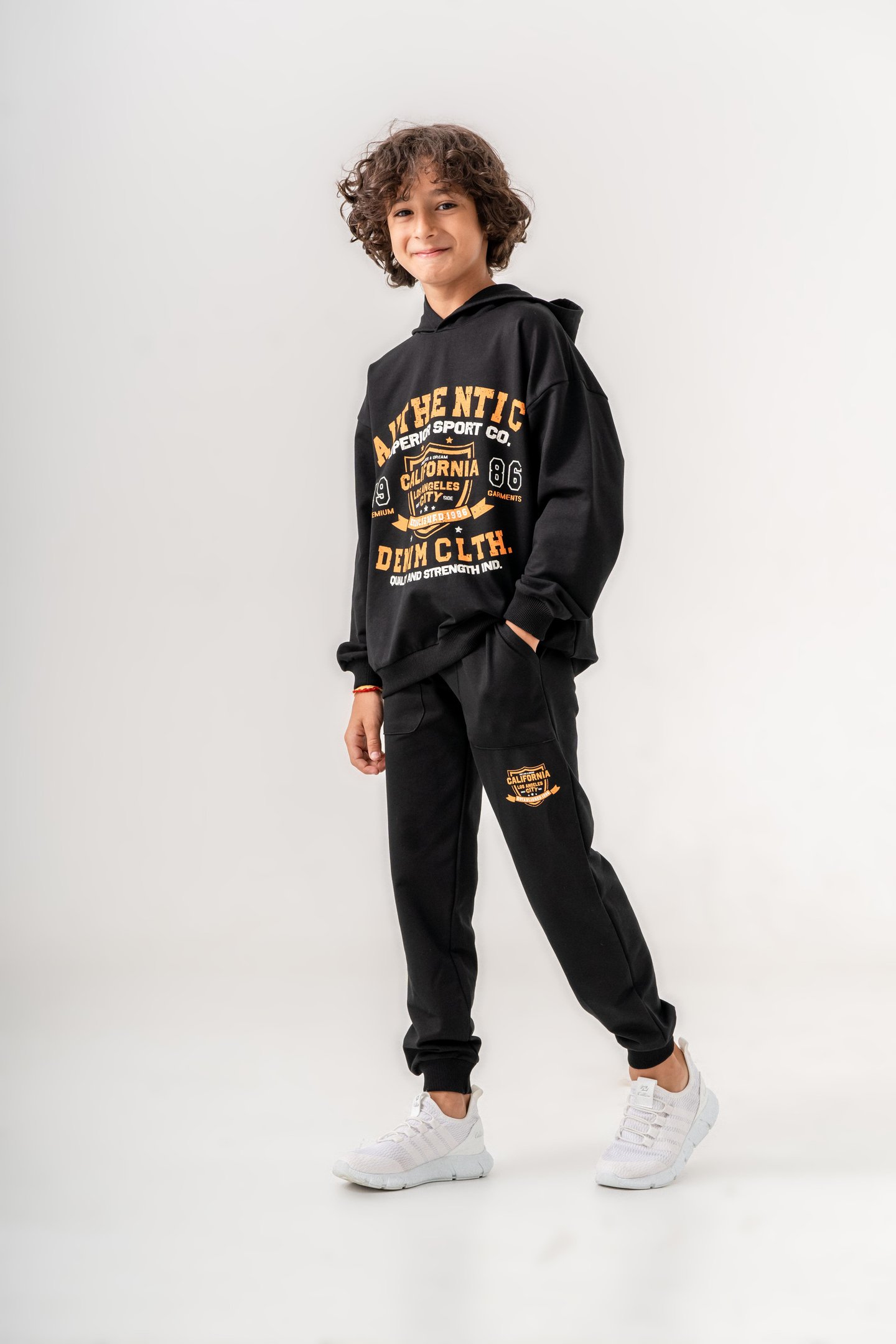 Authentic Denim Los Angeles City WestSide Erkek Çocuk Alt-Üst Eşofman Takımı