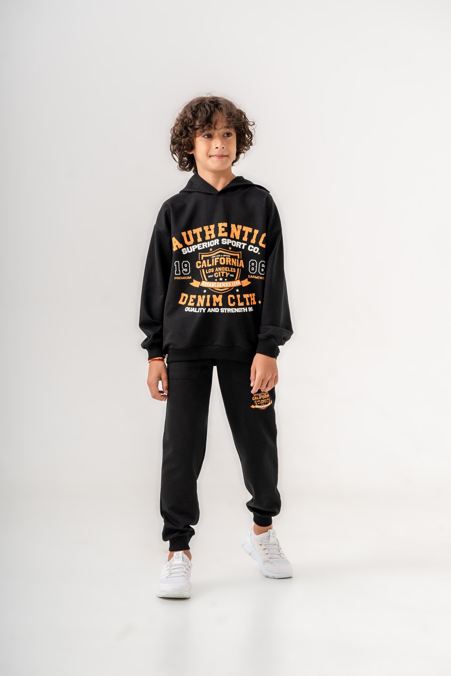 Authentic Denim Los Angeles City WestSide Erkek Çocuk Alt-Üst Eşofman Takımı