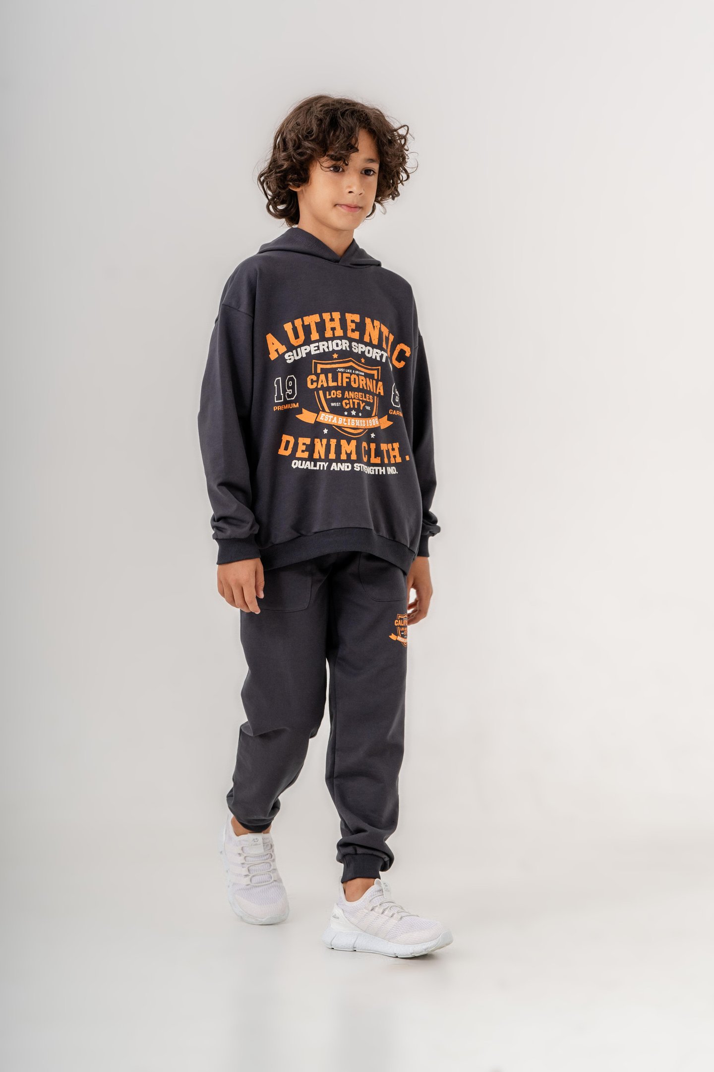 Authentic Denim Los Angeles City WestSide Erkek Çocuk Alt-Üst Eşofman Takımı