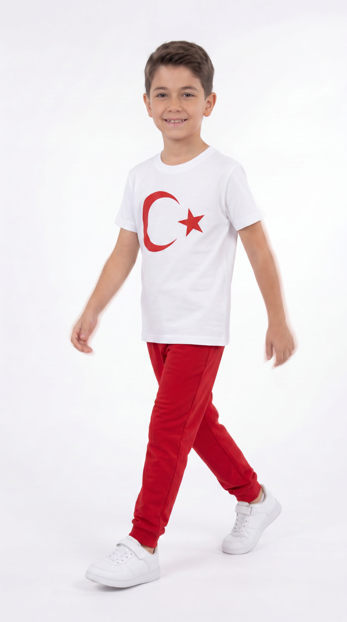 Ay Yıldız Baskılı Erkek Çocuk Tişört T-shirt