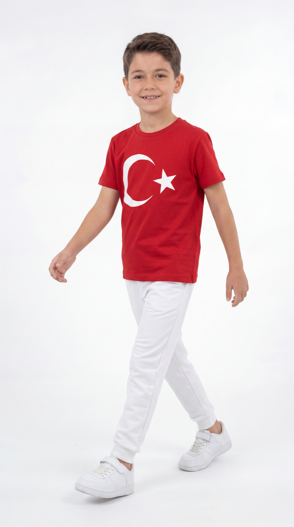 Ay Yıldız Baskılı Erkek Çocuk Tişört T-shirt