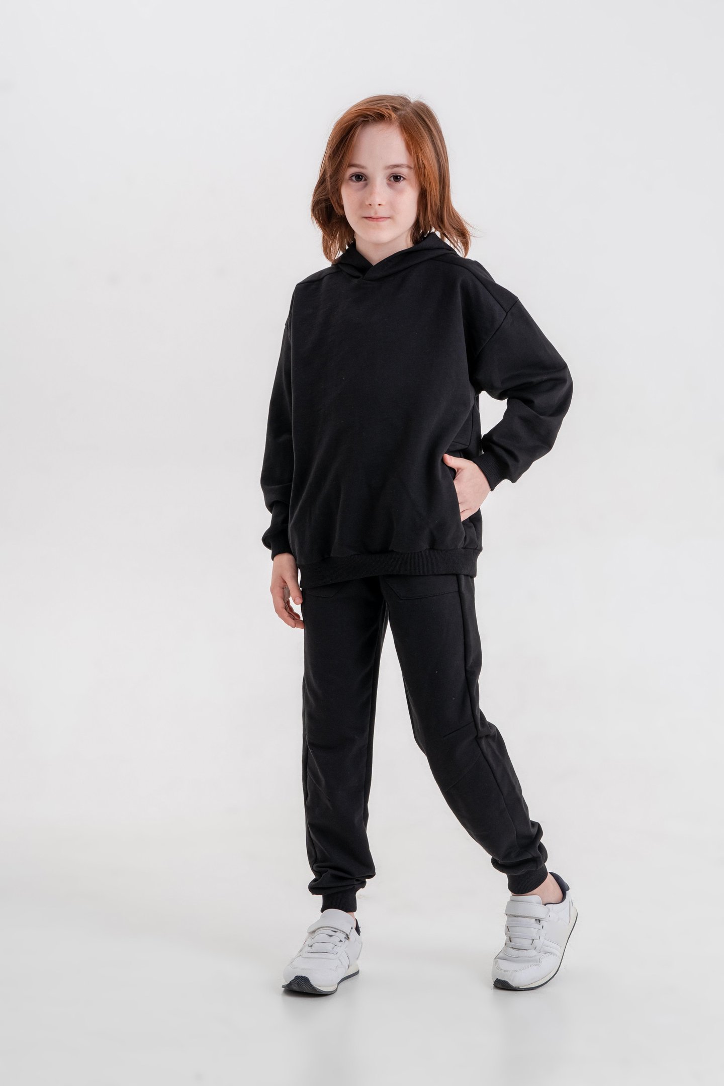 Basic Kapüşonlu Sweatshirt Eşofman Takımı