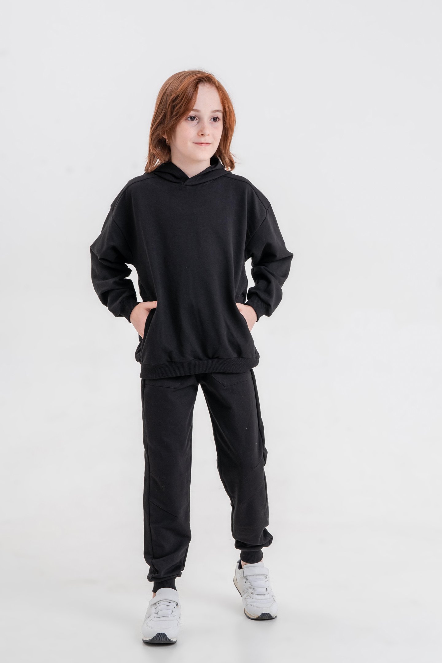 Basic Kapüşonlu Sweatshirt Eşofman Takımı