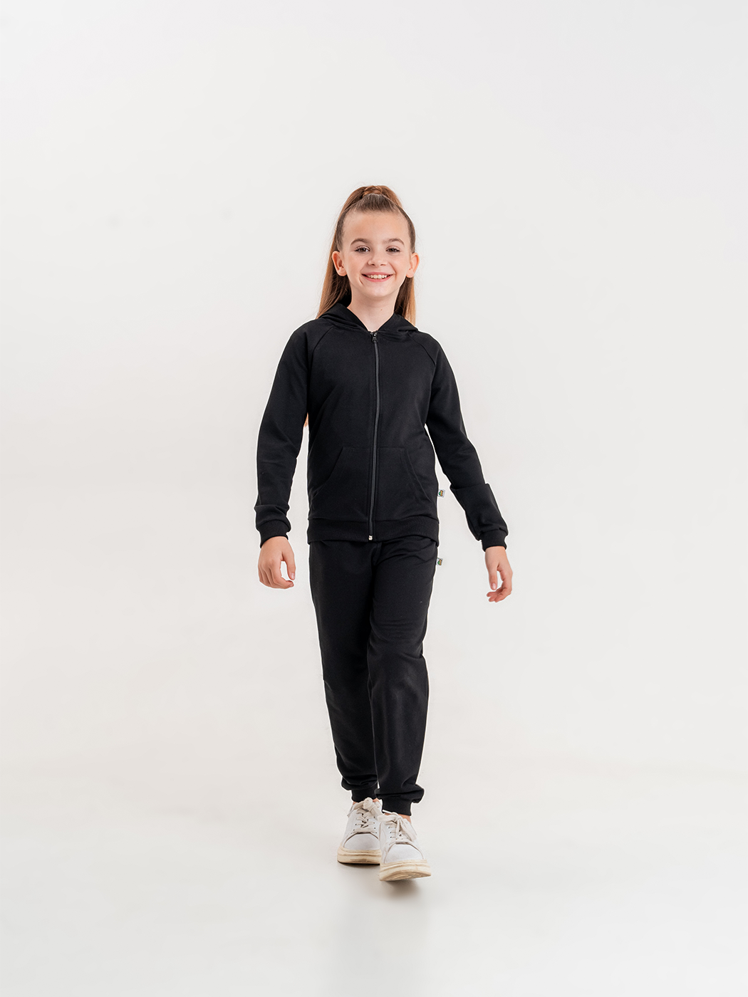 Basic Kız Çocuk Spor Fermuarlı Eşofman Takımı