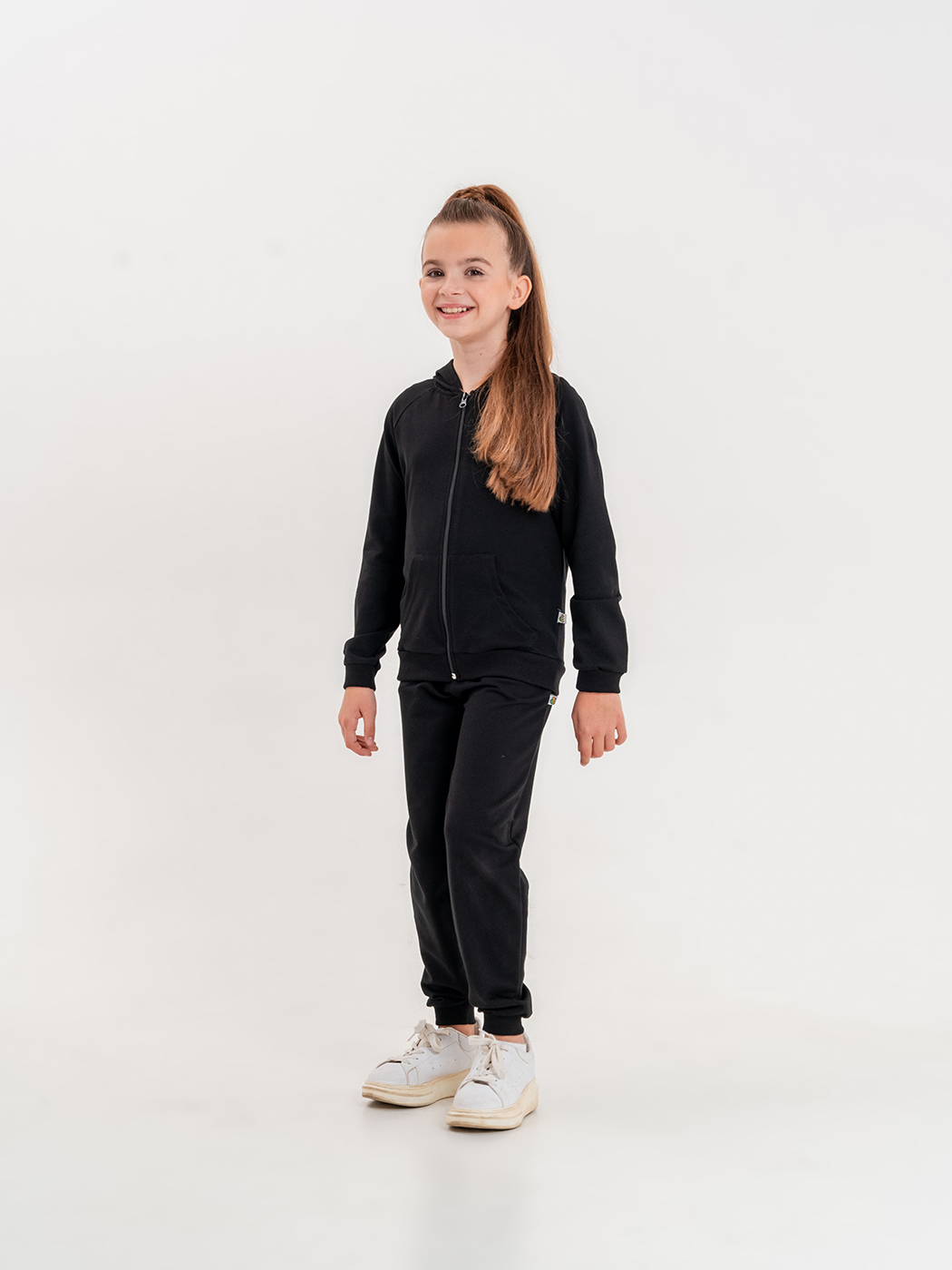 Basic Kız Çocuk Spor Fermuarlı Eşofman Takımı