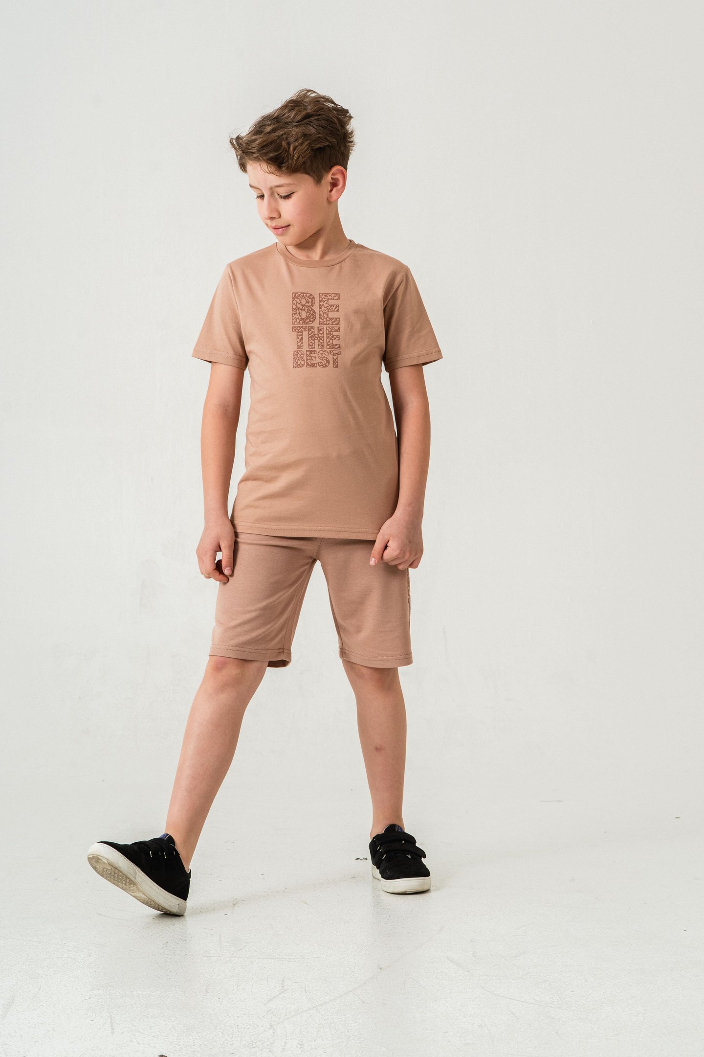 Be The Best Baskılı  Erkek Çocuk Şort - Tişört Takımı
