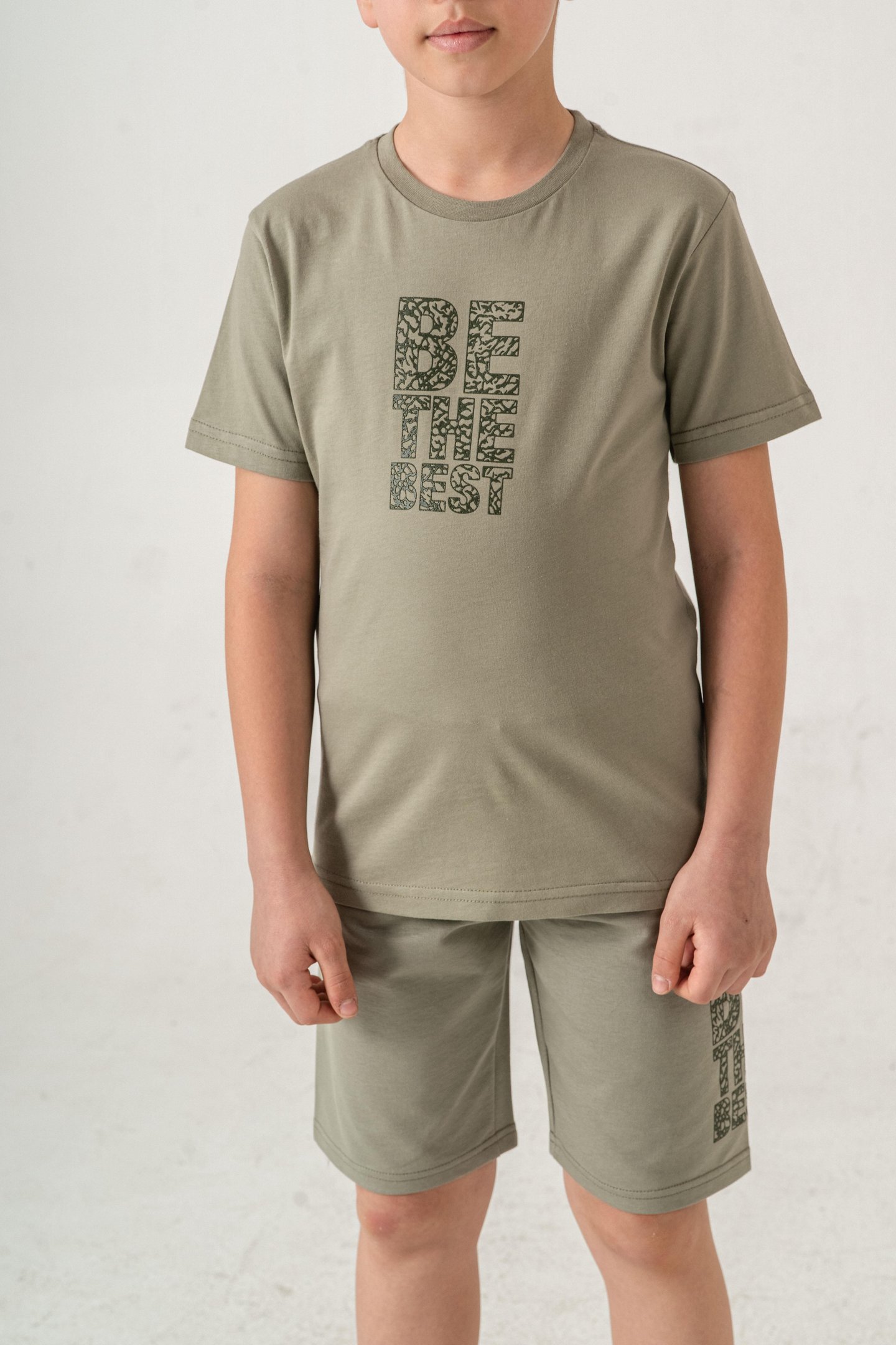 Be The Best Baskılı  Erkek Çocuk Şort - Tişört Takımı