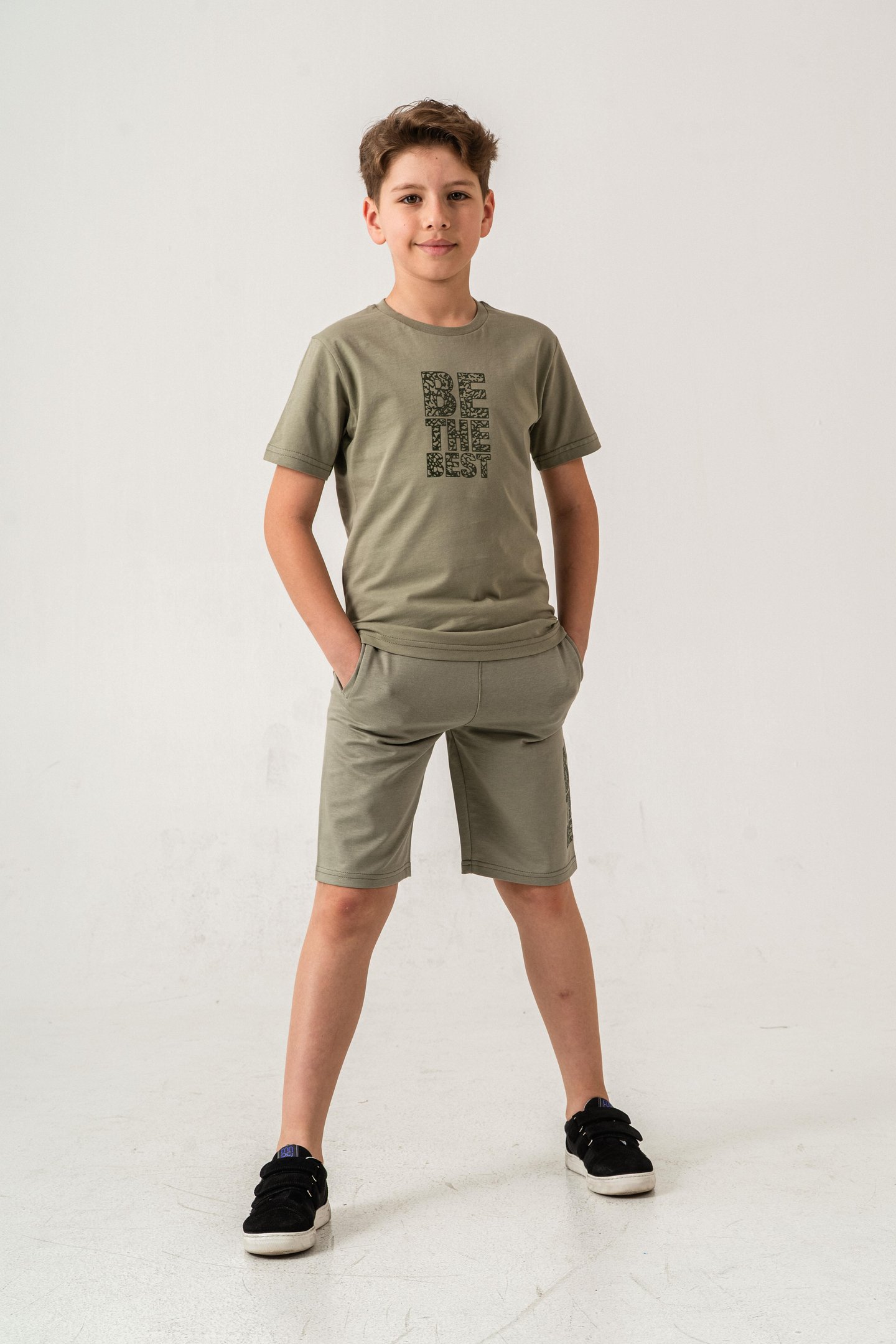 Be The Best Baskılı  Erkek Çocuk Şort - Tişört Takımı