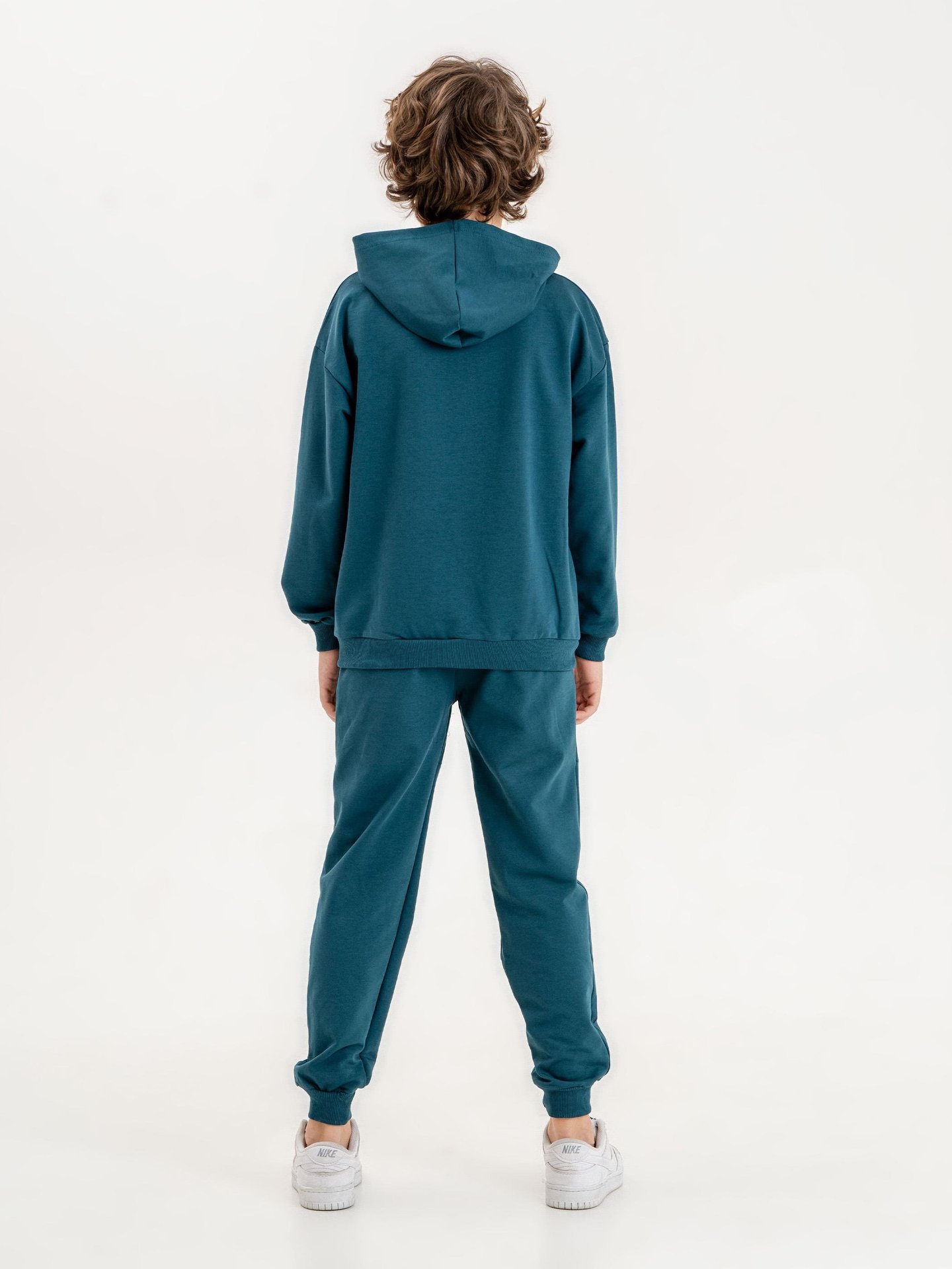 Best Team Baskılı Kapüşonlu Kol Bacak Fermuar Detaylı Alt Üst Erkek Çocuk Eşofman Takımı