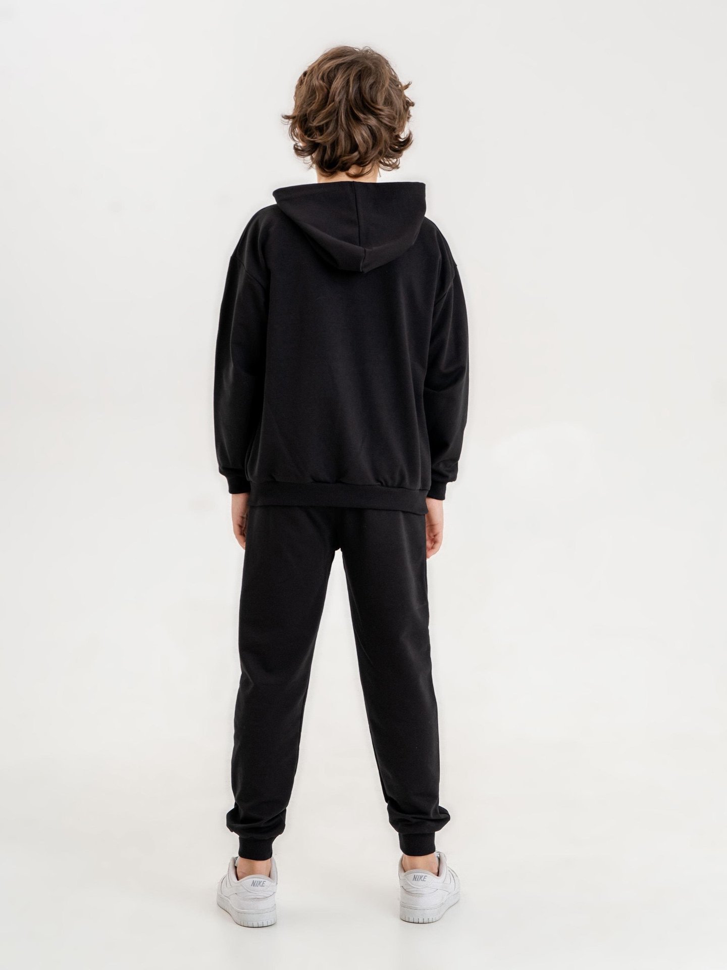 Best Team Baskılı Kapüşonlu Kol Bacak Fermuar Detaylı Alt Üst Erkek Çocuk Eşofman Takımı