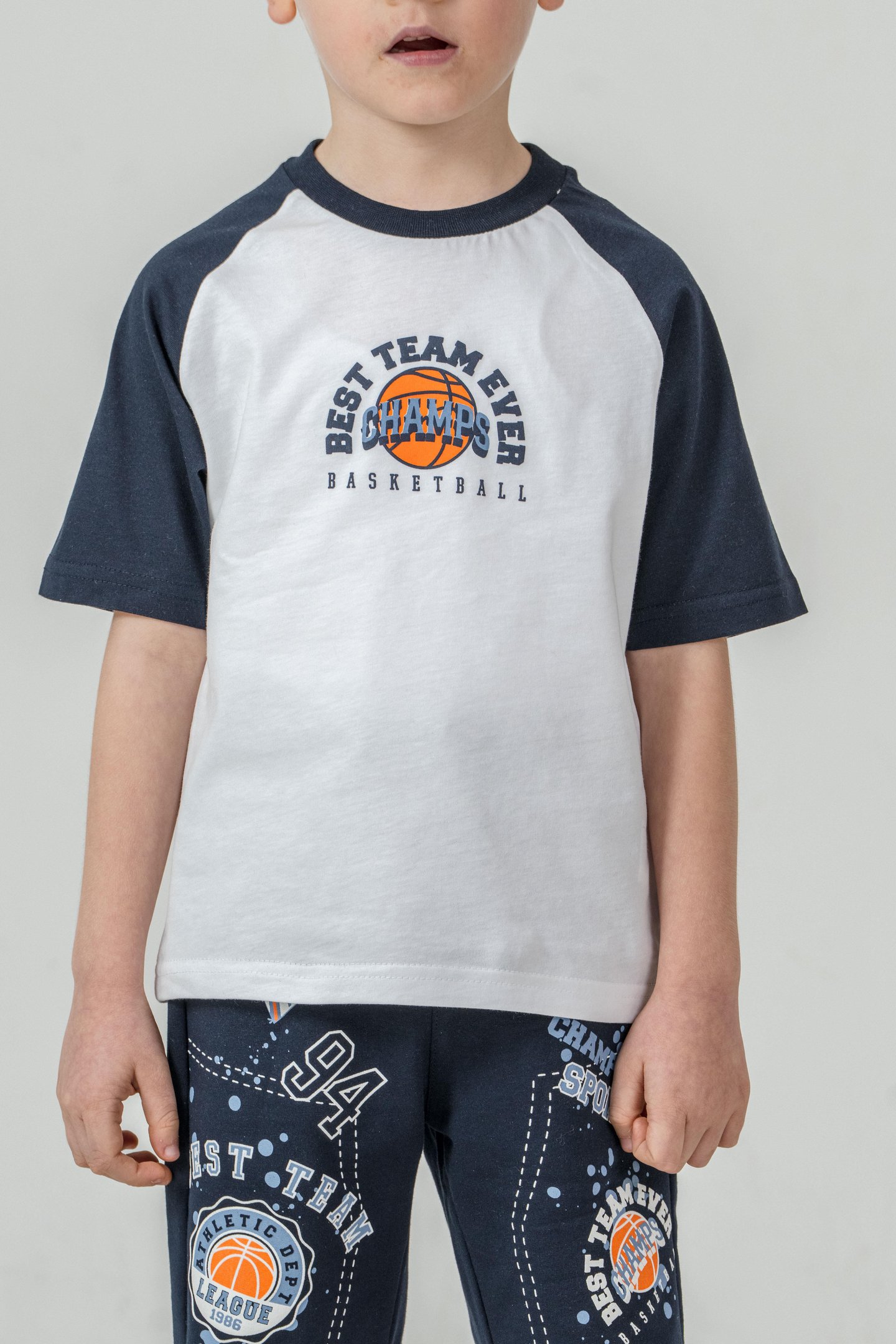 Best Team Ever Basketball Champs Baskılı Erkek Çocuk Şort - Tişört Takımı