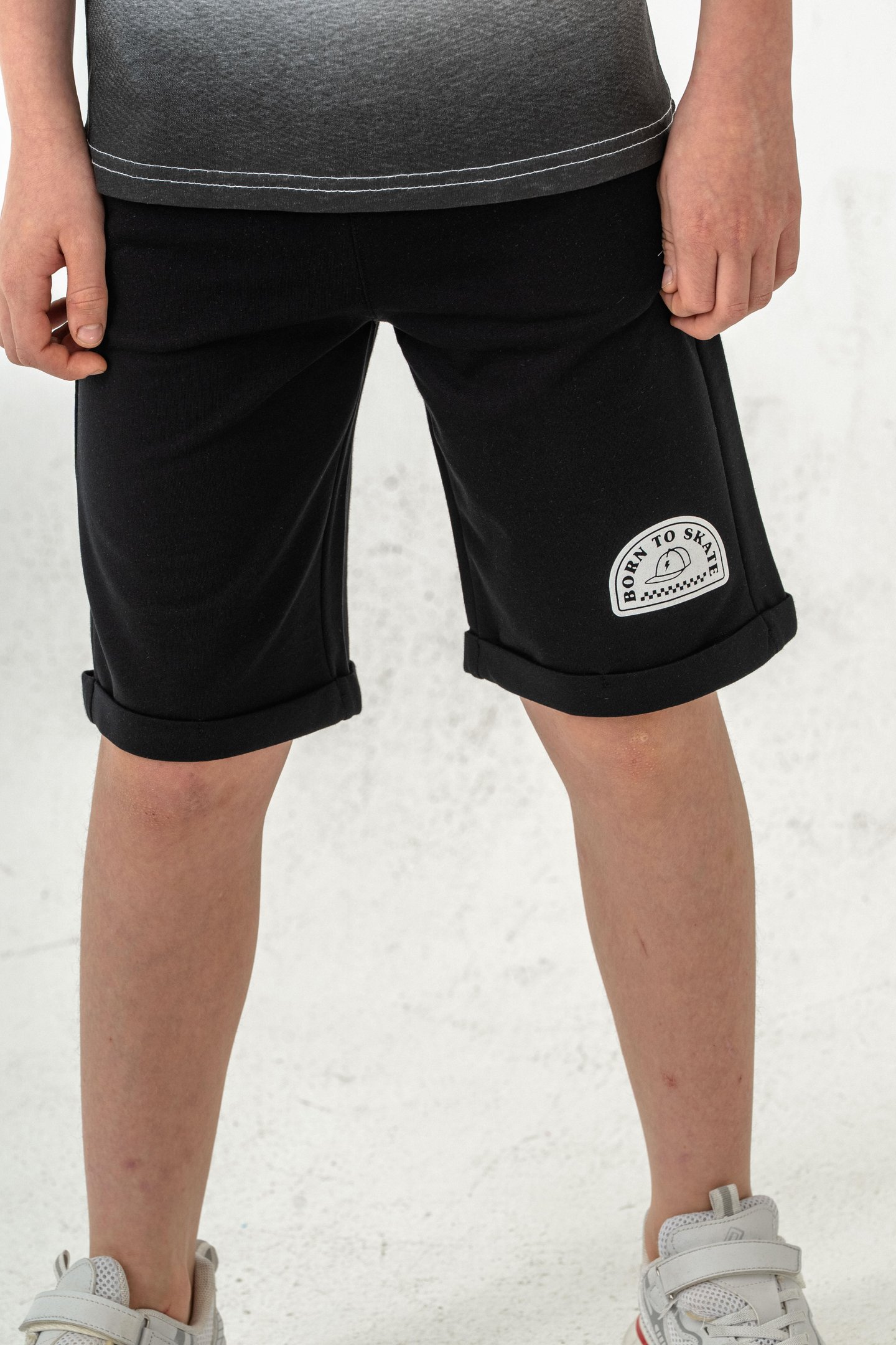 Born The Skate Baskılı  Erkek Çocuk Şort - Tişört Takımı