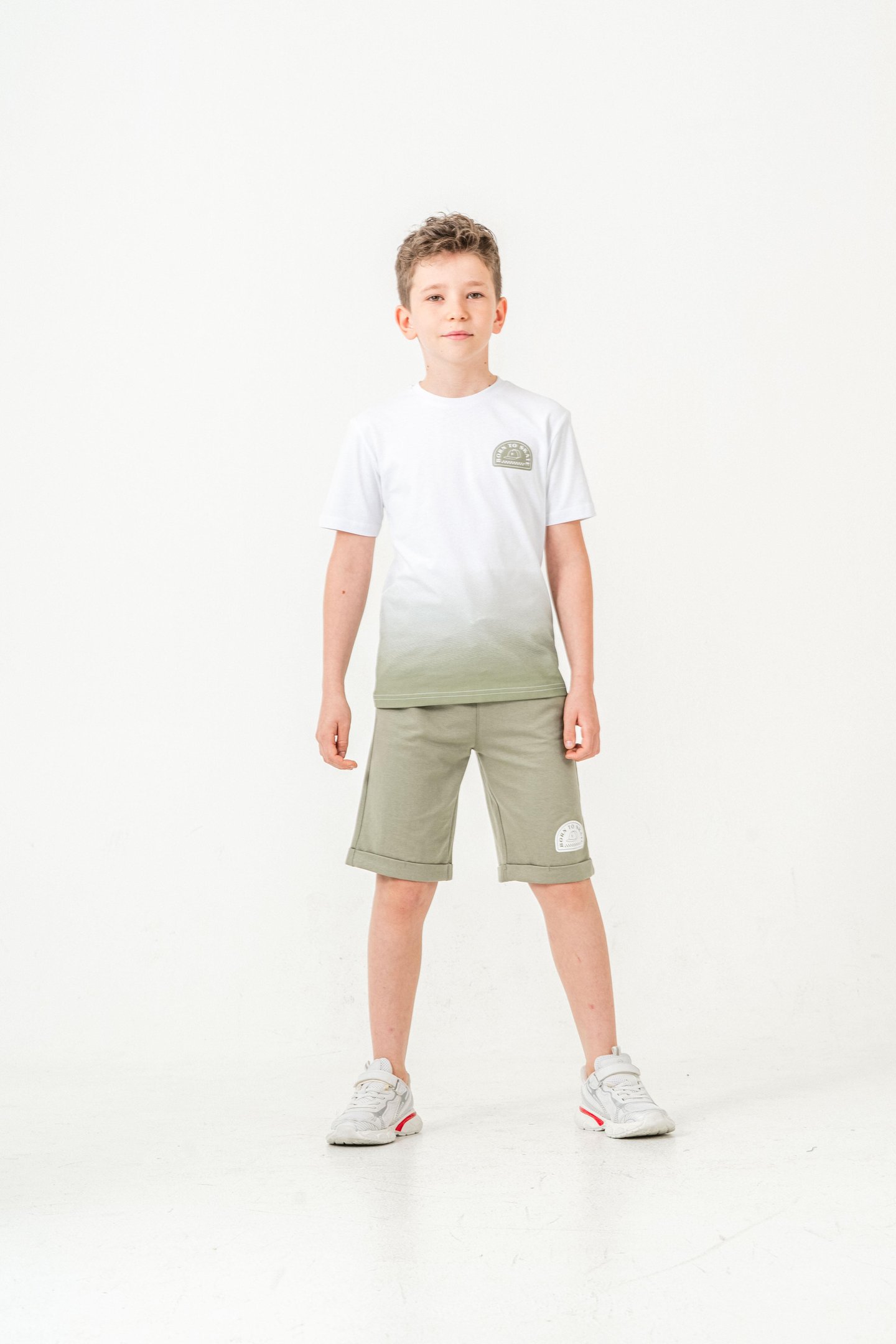 Born The Skate Baskılı  Erkek Çocuk Şort - Tişört Takımı