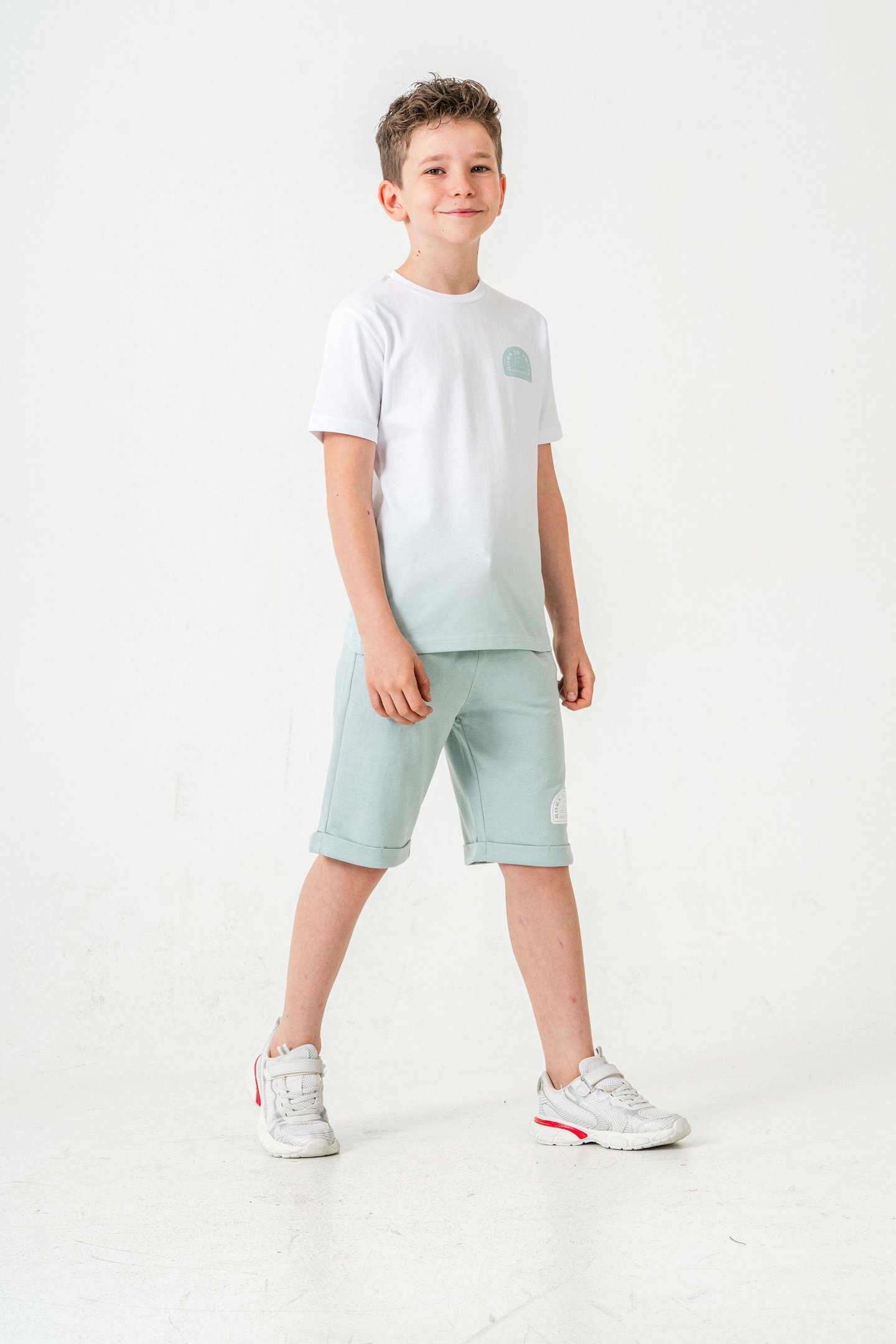 Born The Skate Baskılı  Erkek Çocuk Şort - Tişört Takımı
