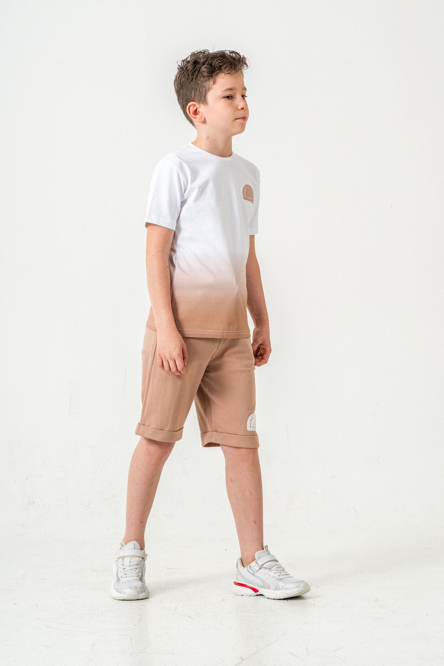 Born The Skate Baskılı  Erkek Çocuk Şort - Tişört Takımı