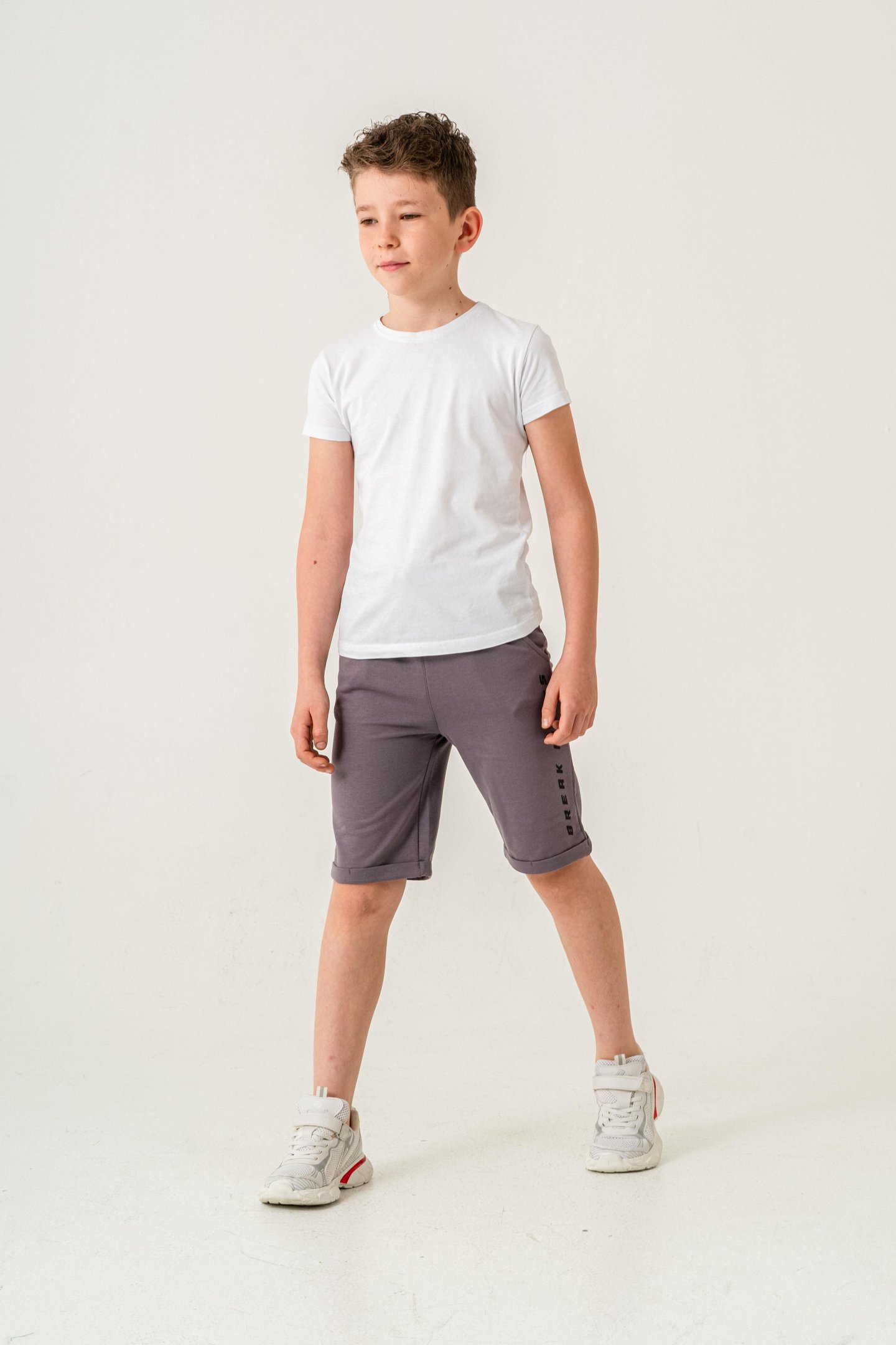 Break Limits Baskılı Arka Cepli Erkek Çocuk Şort