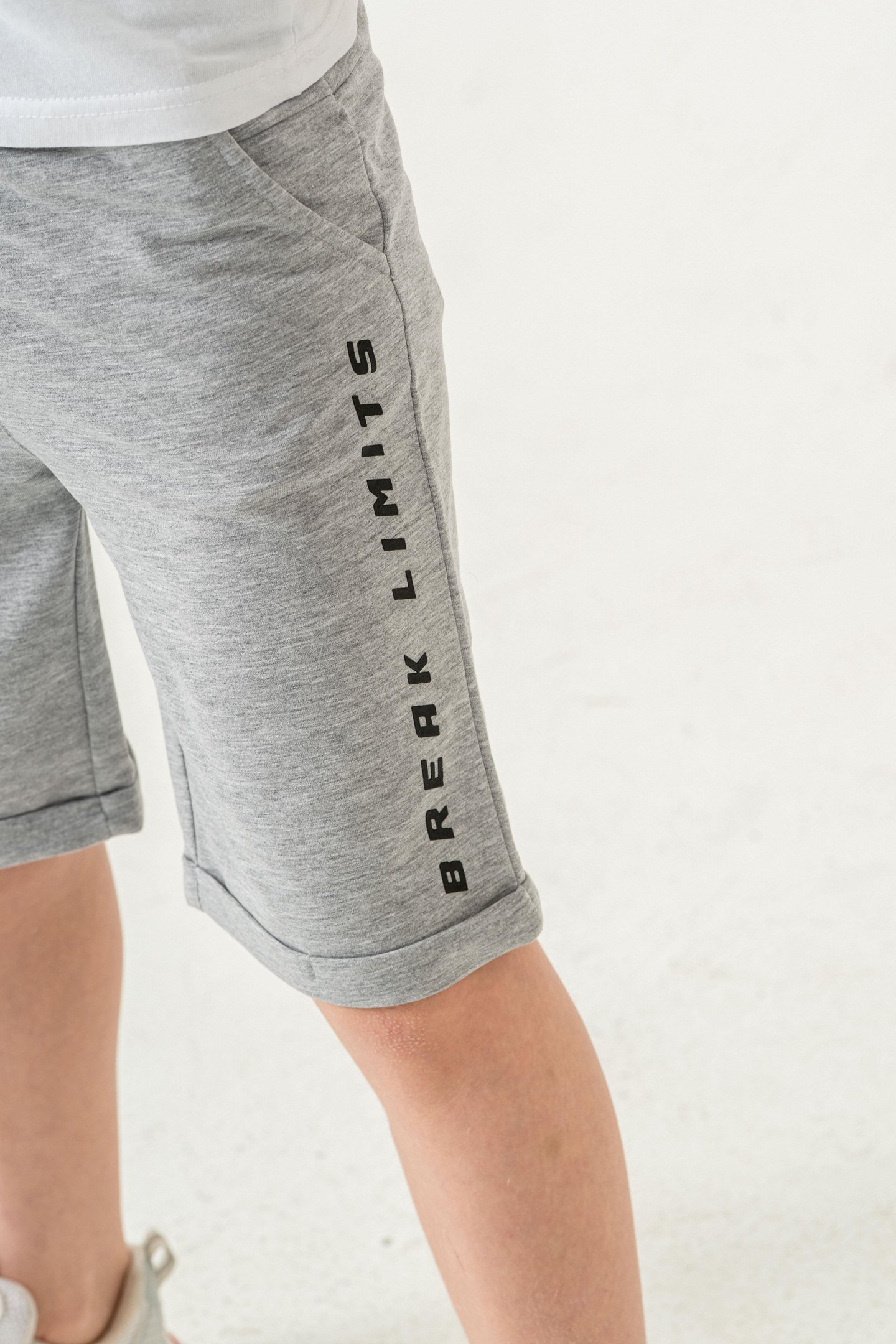 Break Limits Baskılı Arka Cepli Erkek Çocuk Şort