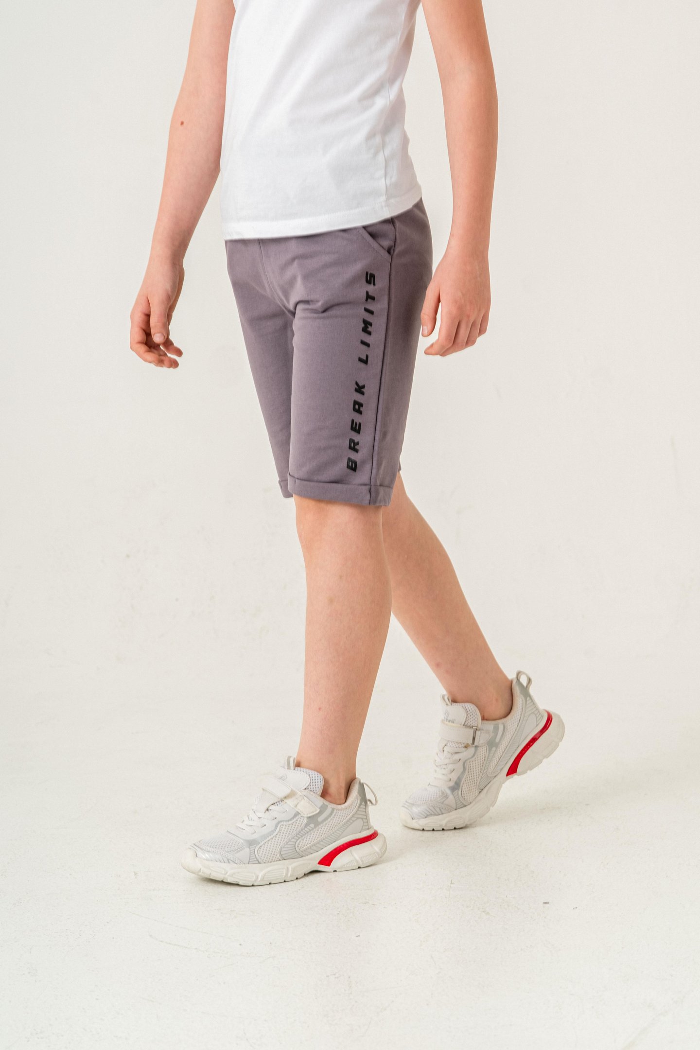 Break Limits Baskılı Arka Cepli Erkek Çocuk Şort