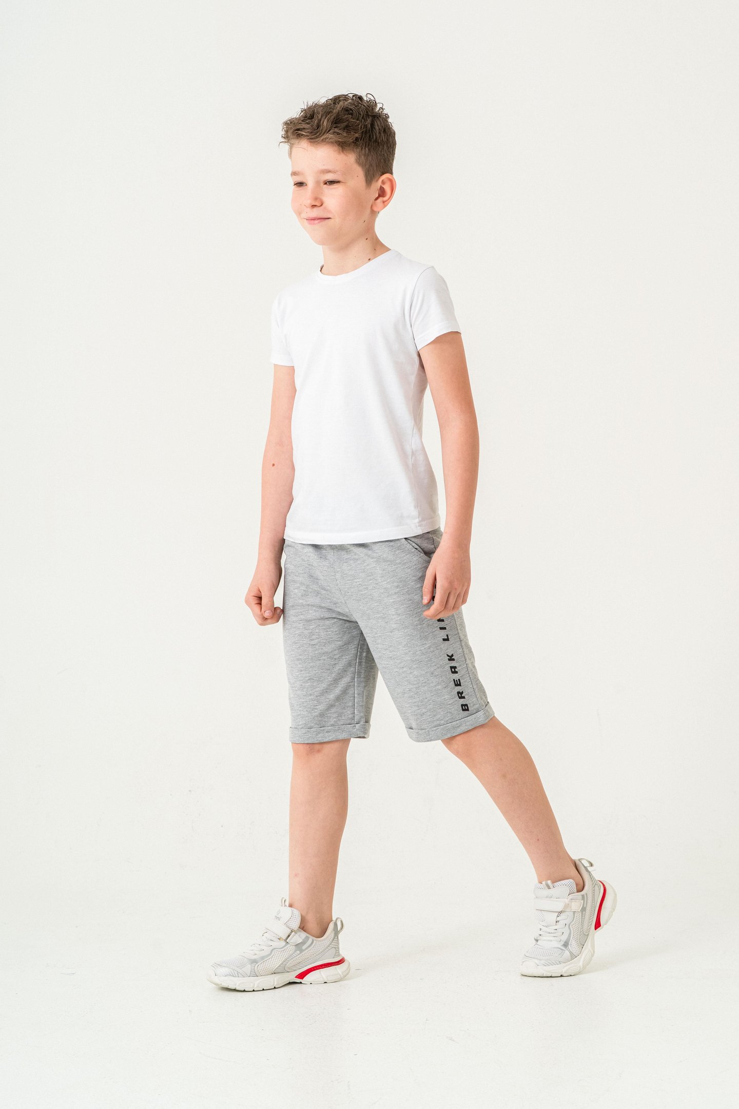 Break Limits Baskılı Arka Cepli Erkek Çocuk Şort