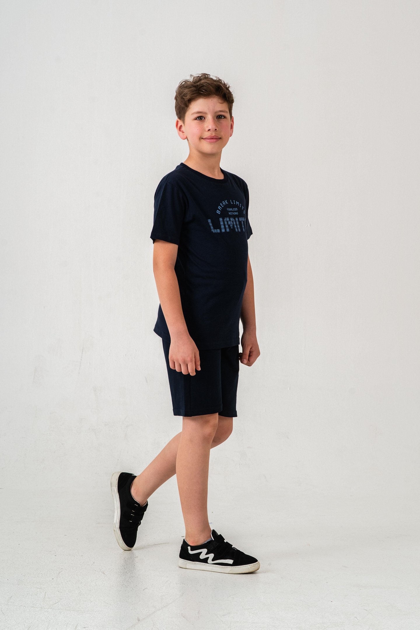 Break Limits Fearless Nothing  Limits Baskılı Erkek Çocuk Şort - Tişört Takımı