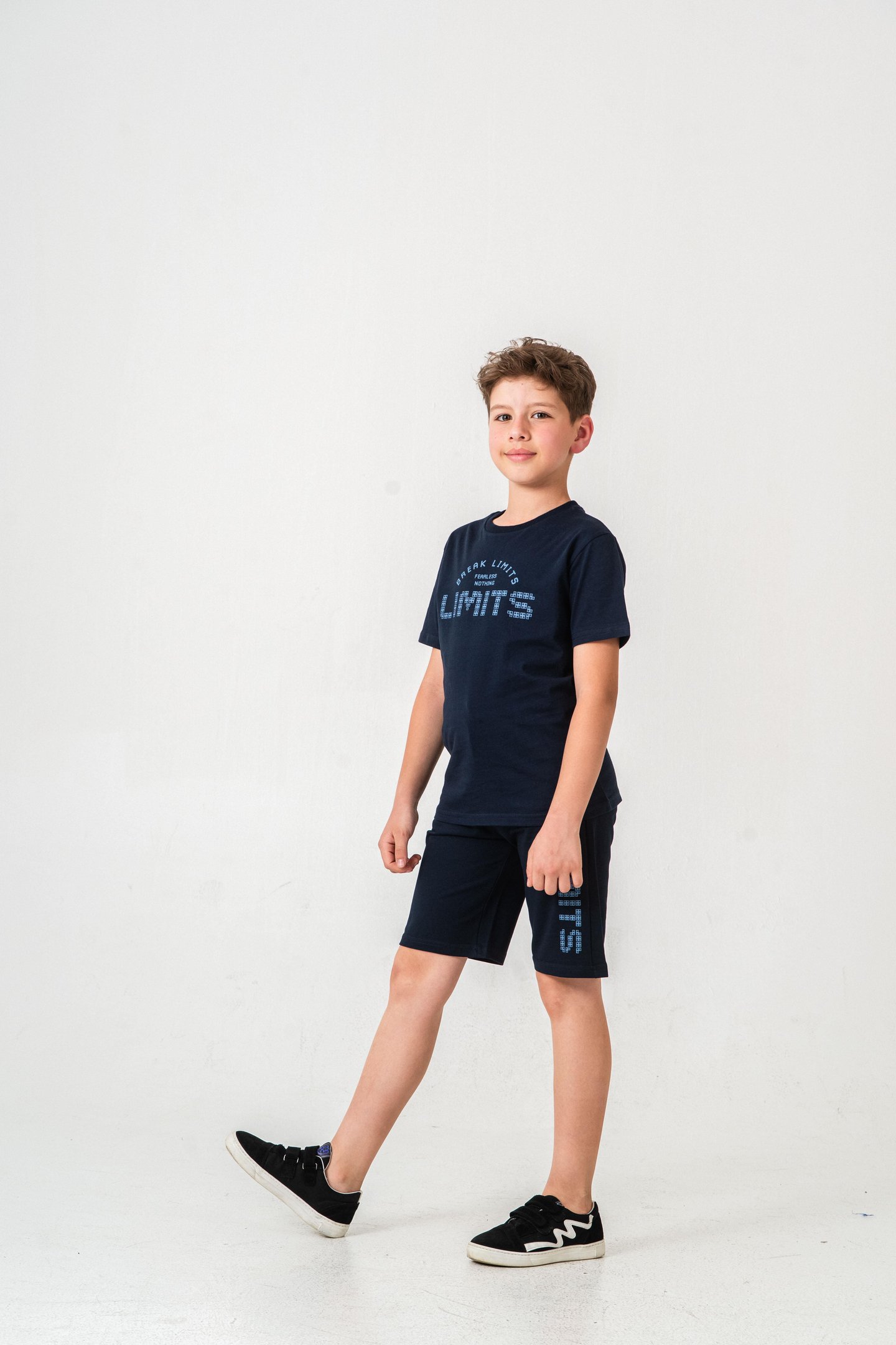 Break Limits Fearless Nothing  Limits Baskılı Erkek Çocuk Şort - Tişört Takımı