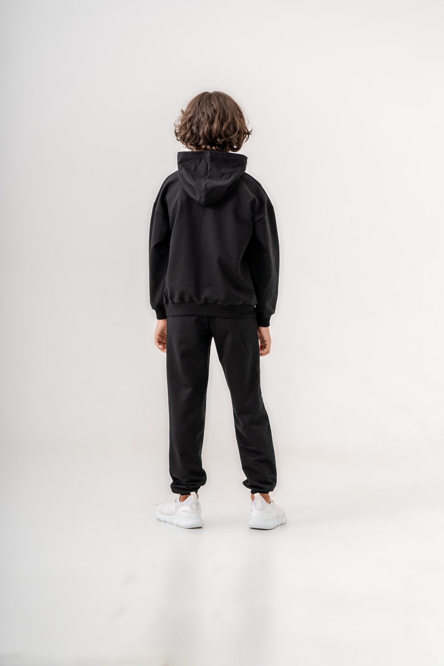 Brklyn 1985 Baskılı Kapüşonlu Erkek Çocuk Alt-Üst Eşofman Takımı