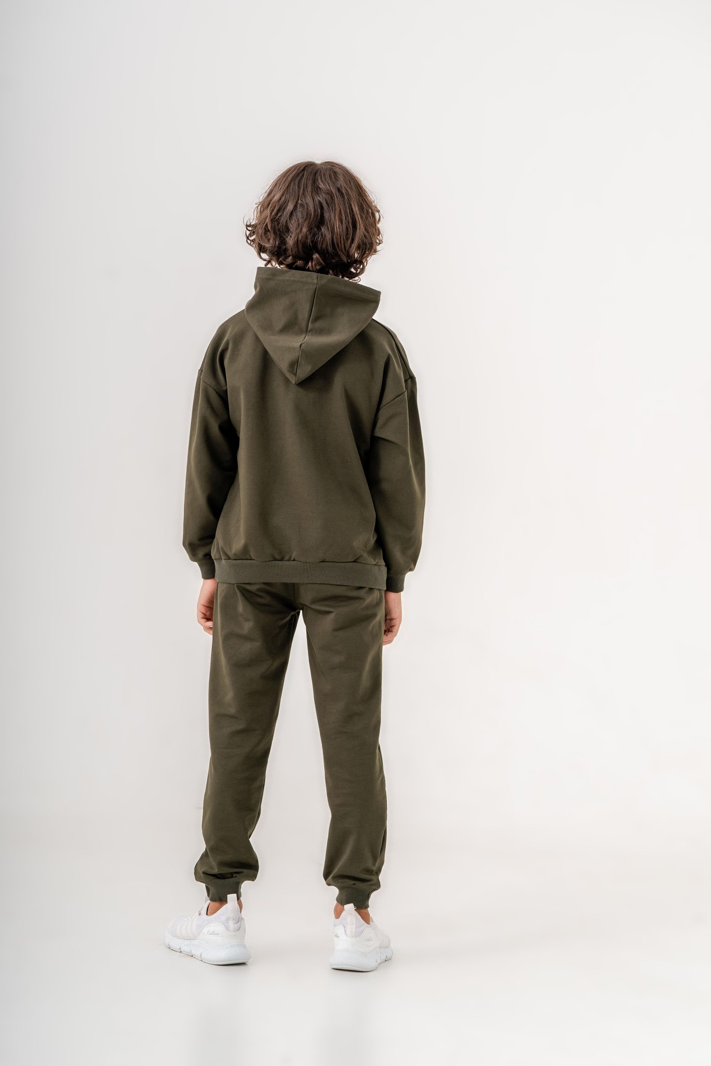 Brklyn 1985 Baskılı Kapüşonlu Erkek Çocuk Alt-Üst Eşofman Takımı