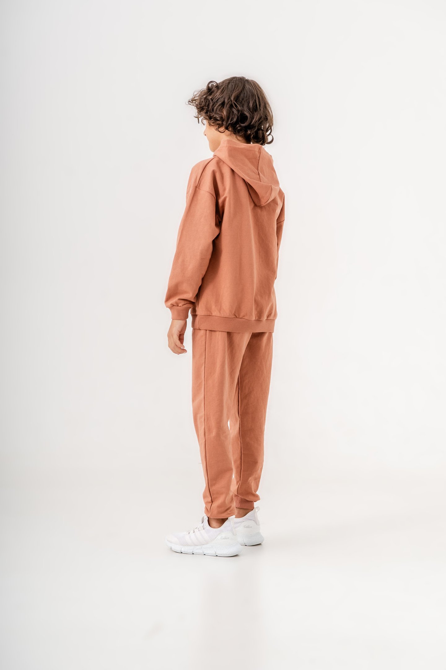 Brklyn 1985 Baskılı Kapüşonlu Erkek Çocuk Alt-Üst Eşofman Takımı