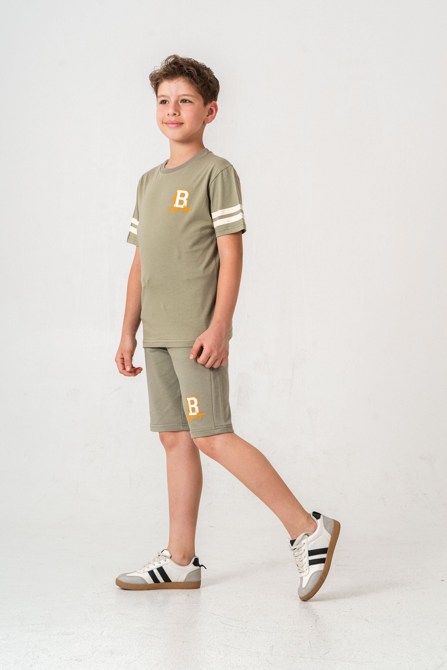 Brooklyn College League Baskılı  Erkek Çocuk Şort - Tişört Takımı