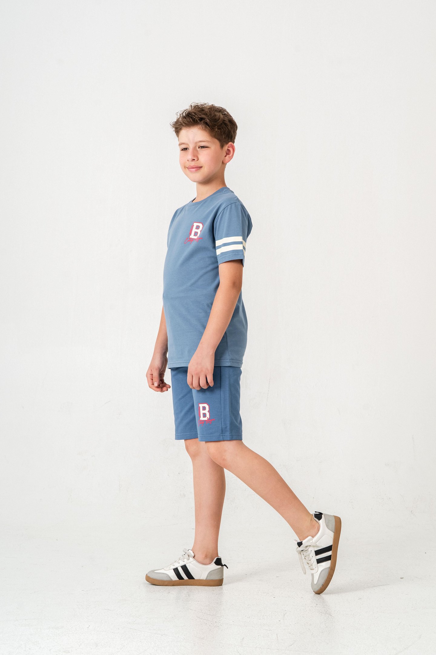 Brooklyn College League Baskılı  Erkek Çocuk Şort - Tişört Takımı