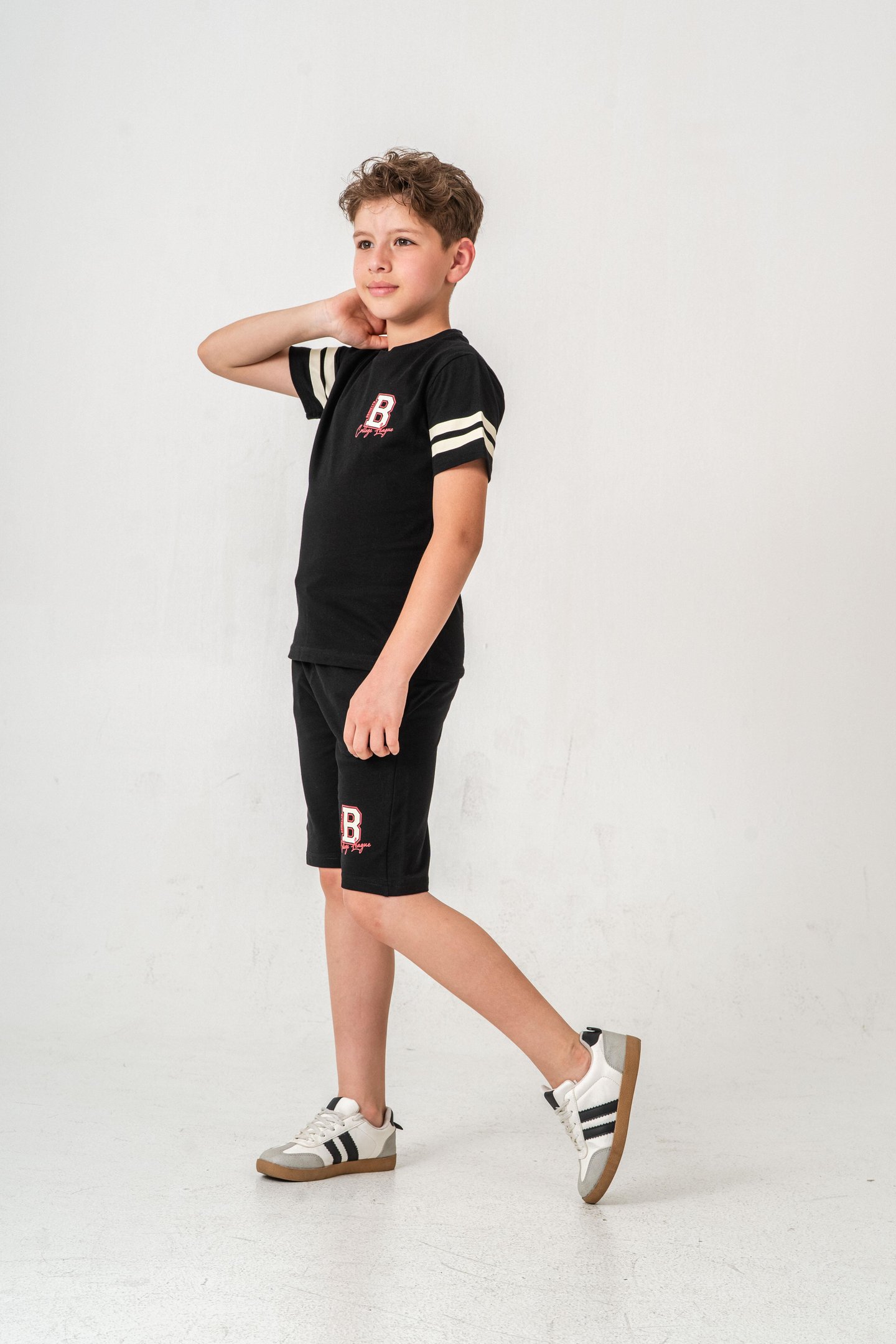 Brooklyn College League Baskılı  Erkek Çocuk Şort - Tişört Takımı