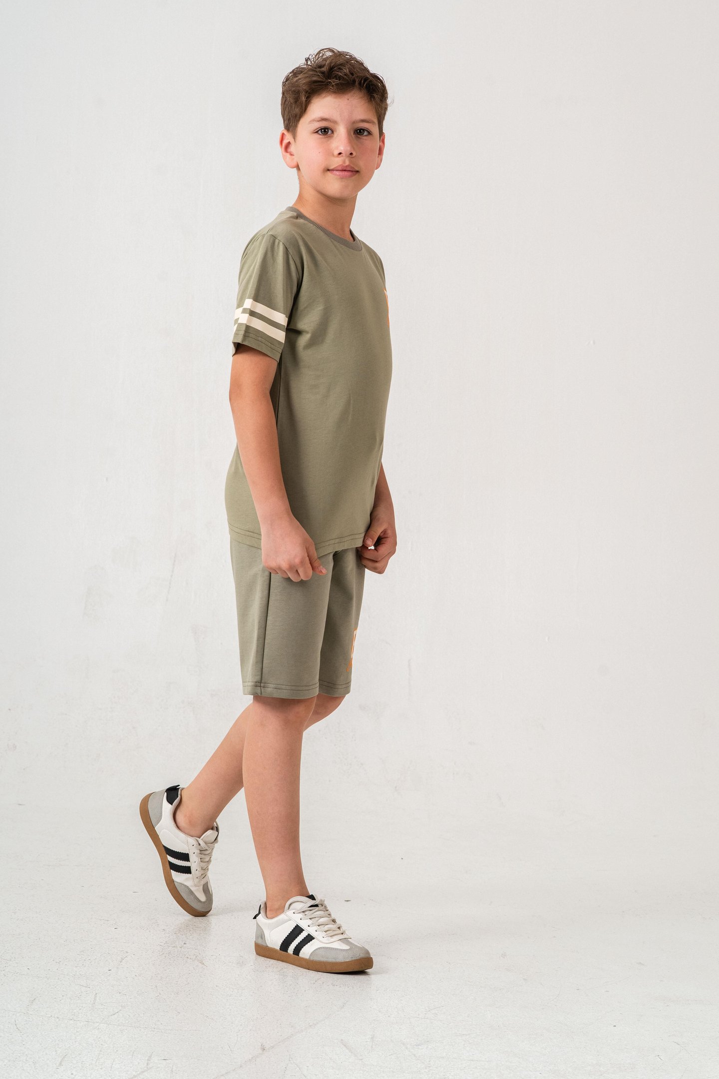 Brooklyn College League Baskılı  Erkek Çocuk Şort - Tişört Takımı