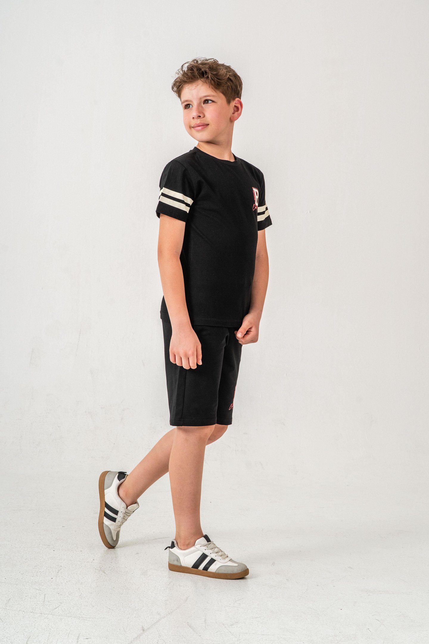 Brooklyn College League Baskılı  Erkek Çocuk Şort - Tişört Takımı