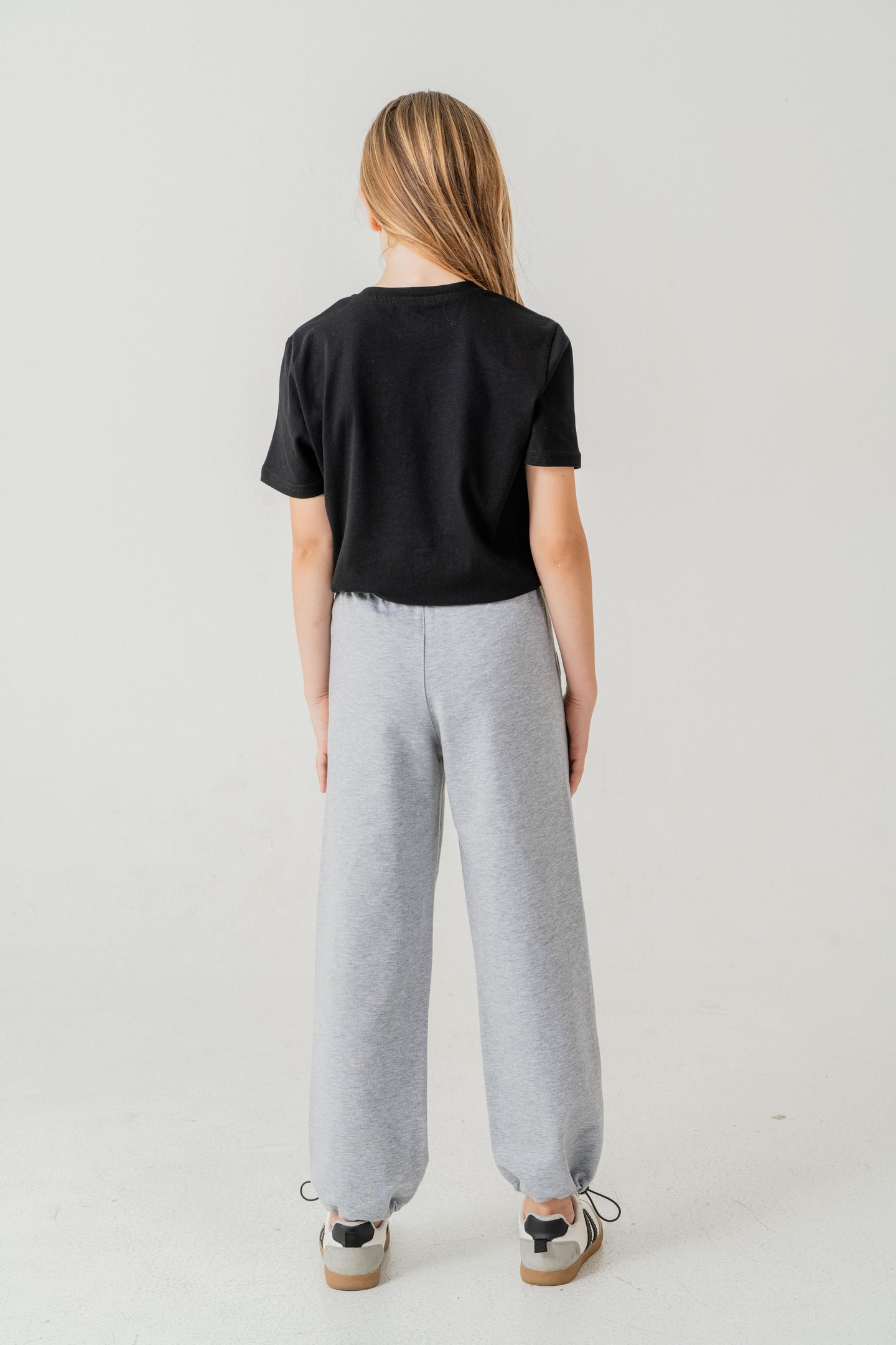 Cebi Taşlı Paça Brit Lastikli Stoperli Kız Çocuk Eşofman Altı