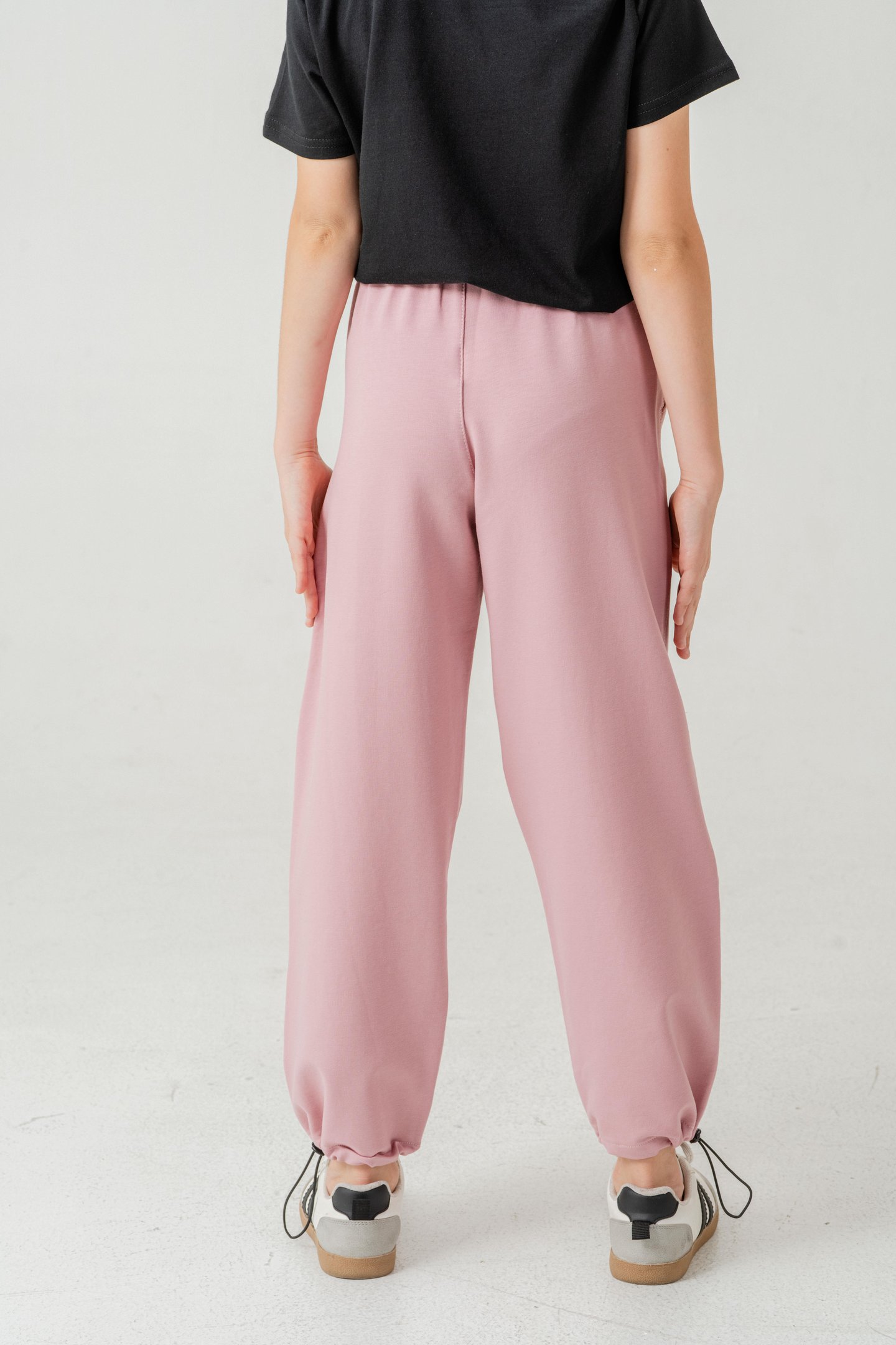 Cebi Taşlı Paça Brit Lastikli Stoperli Kız Çocuk Eşofman Altı