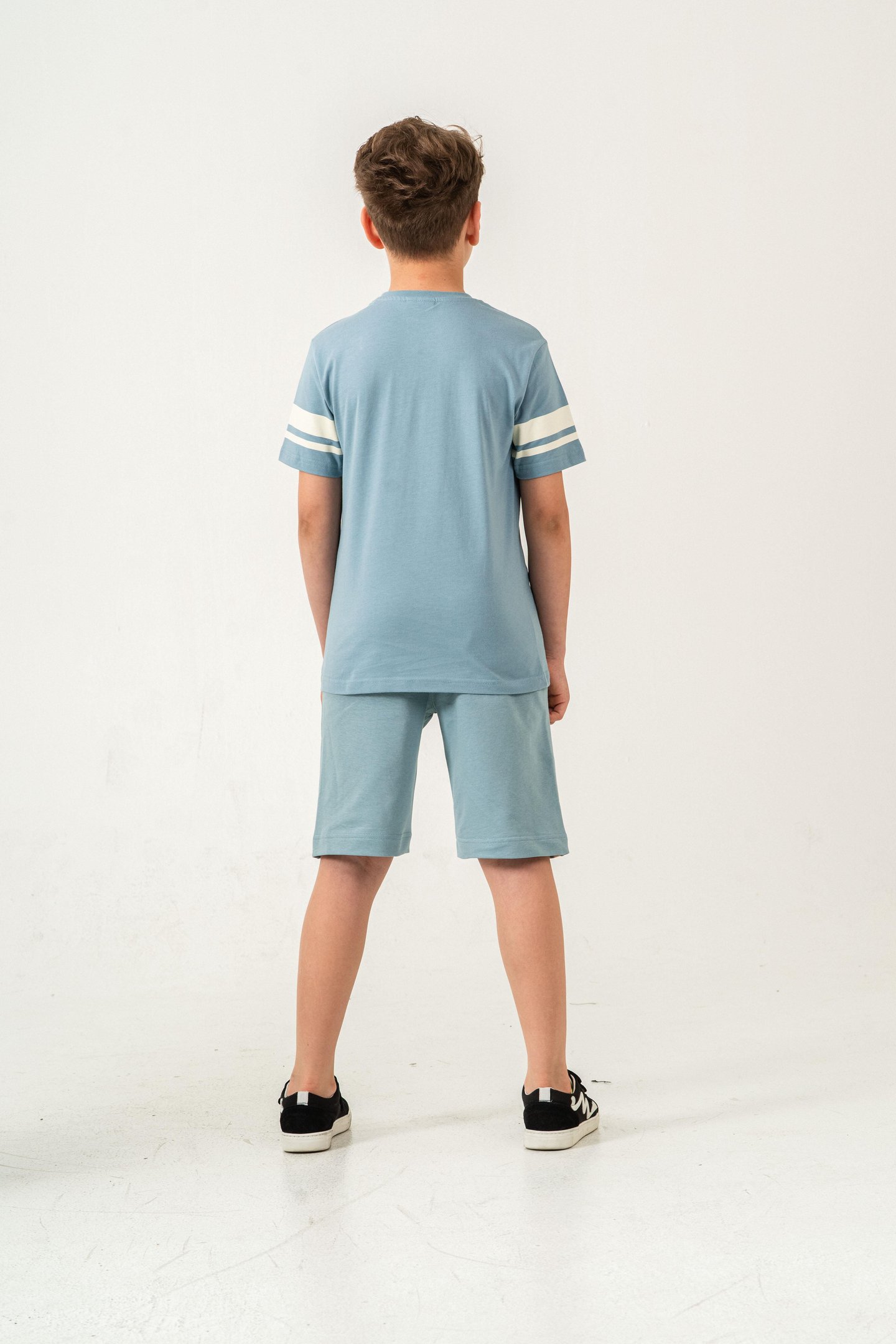 Champions Tennis Club Casual Division Baskılı  Erkek Çocuk Şort - Tişört Takımı