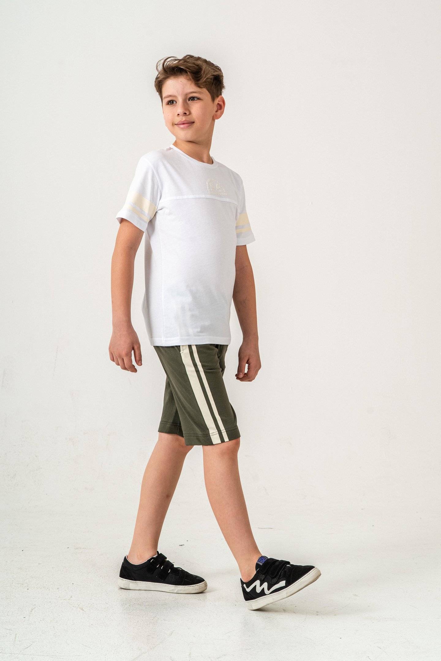 Champions Tennis Club Casual Division Baskılı  Erkek Çocuk Şort - Tişört Takımı