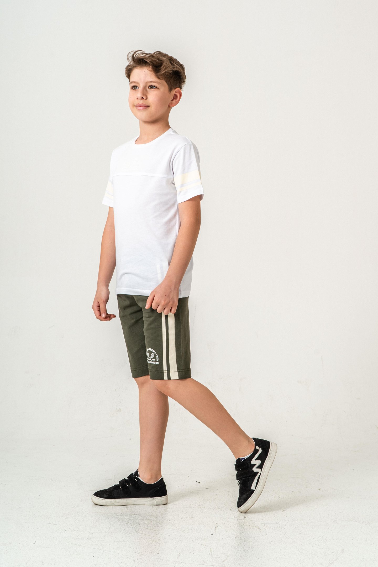 Champions Tennis Club Casual Division Baskılı  Erkek Çocuk Şort - Tişört Takımı