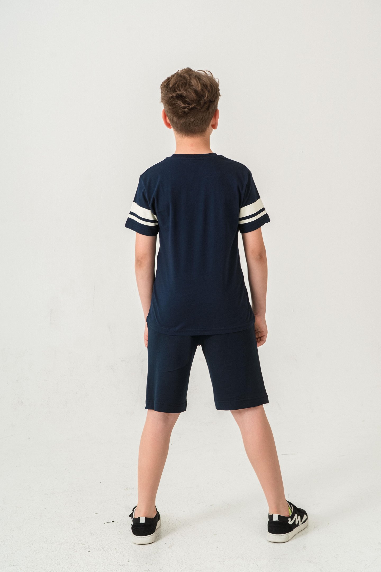 Champions Tennis Club Casual Division Baskılı  Erkek Çocuk Şort - Tişört Takımı