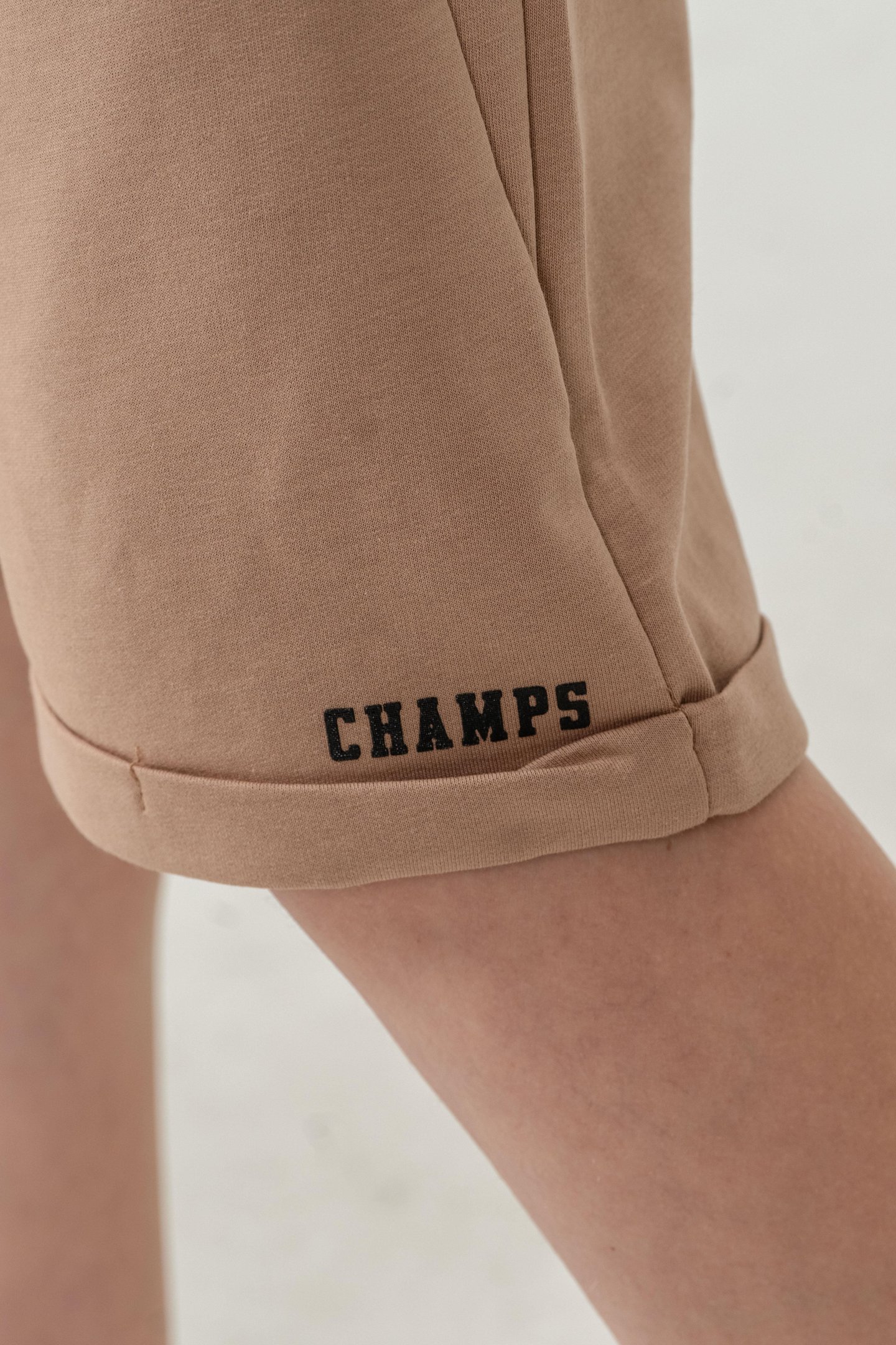 Champs Baskılı Yanlar 4 Şerit Biyeli  Erkek Çocuk Şort
