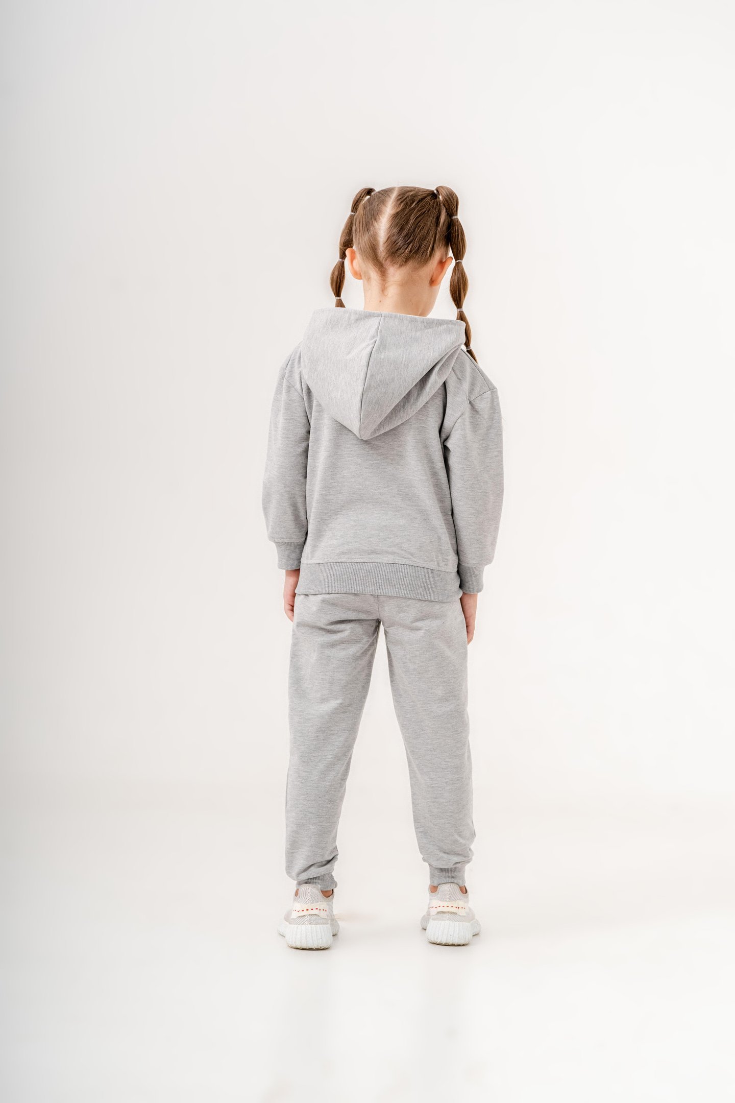 Çiçek Baskılı Bacak Baskı Detaylı Kız Çocuk  Eşofman Alt Alt - Üst Takım