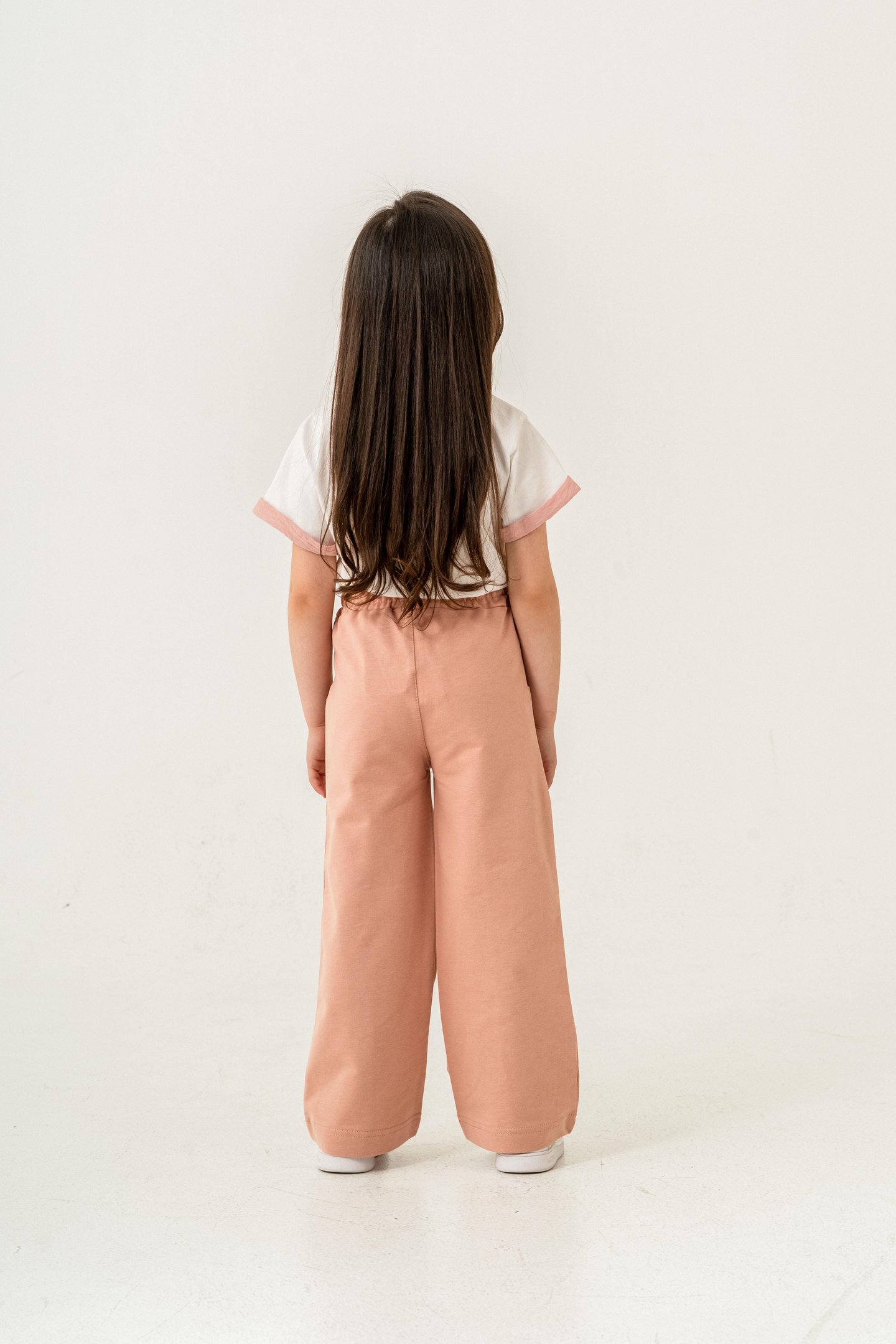 Çift Cepli Cep Baskılı Kız Çocuk Eşofman Altı