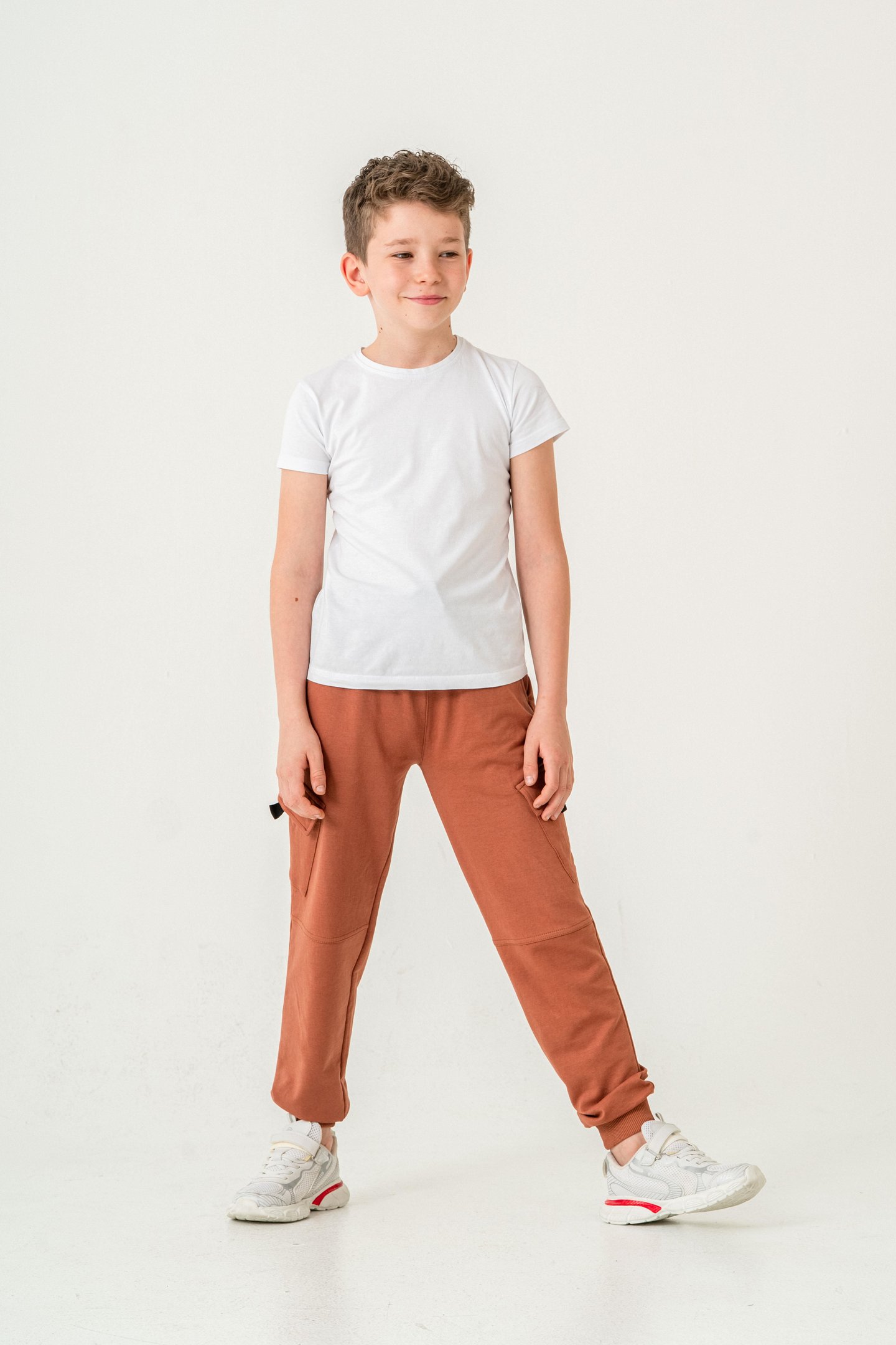 Çift Kargo Cepli Cep Kapagı Balıksırtlı Erkek Çocuk Eşofman Altı