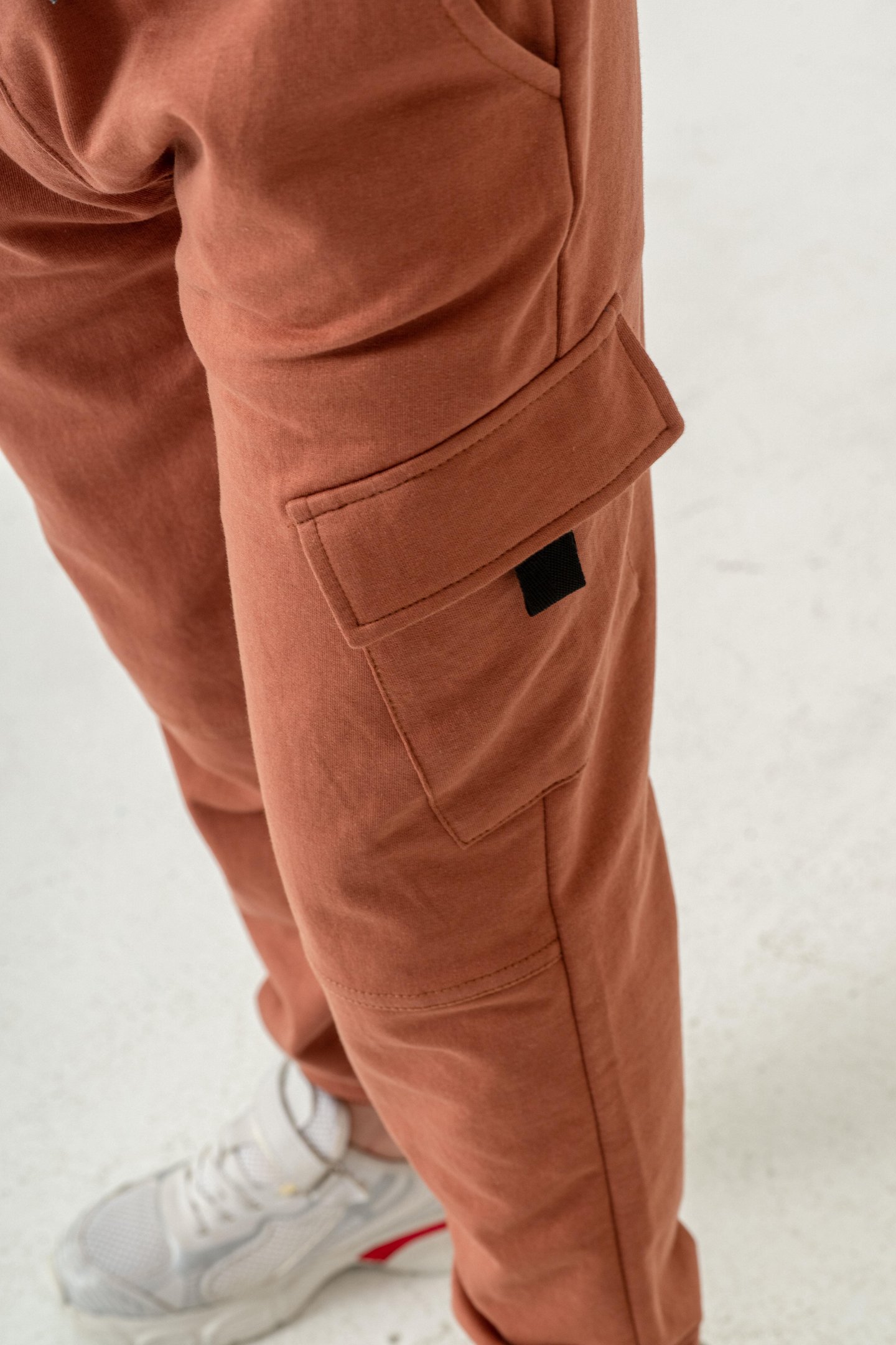 Çift Kargo Cepli Cep Kapagı Balıksırtlı Erkek Çocuk Eşofman Altı