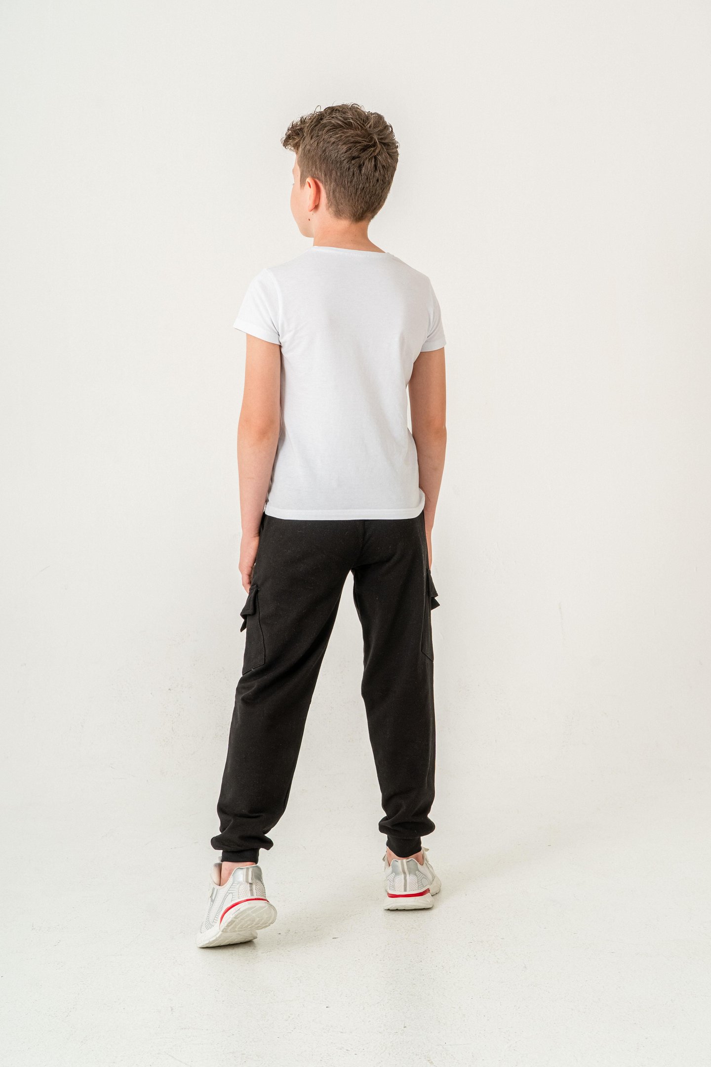 Çift Kargo Cepli Cep Kapagı Balıksırtlı Erkek Çocuk Eşofman Altı