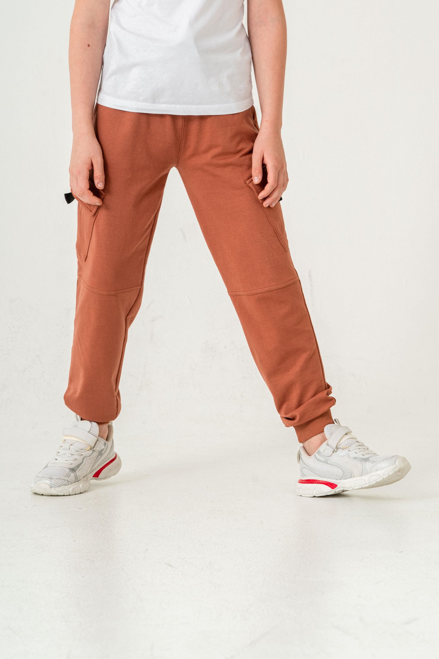 Çift Kargo Cepli Cep Kapagı Balıksırtlı Erkek Çocuk Eşofman Altı