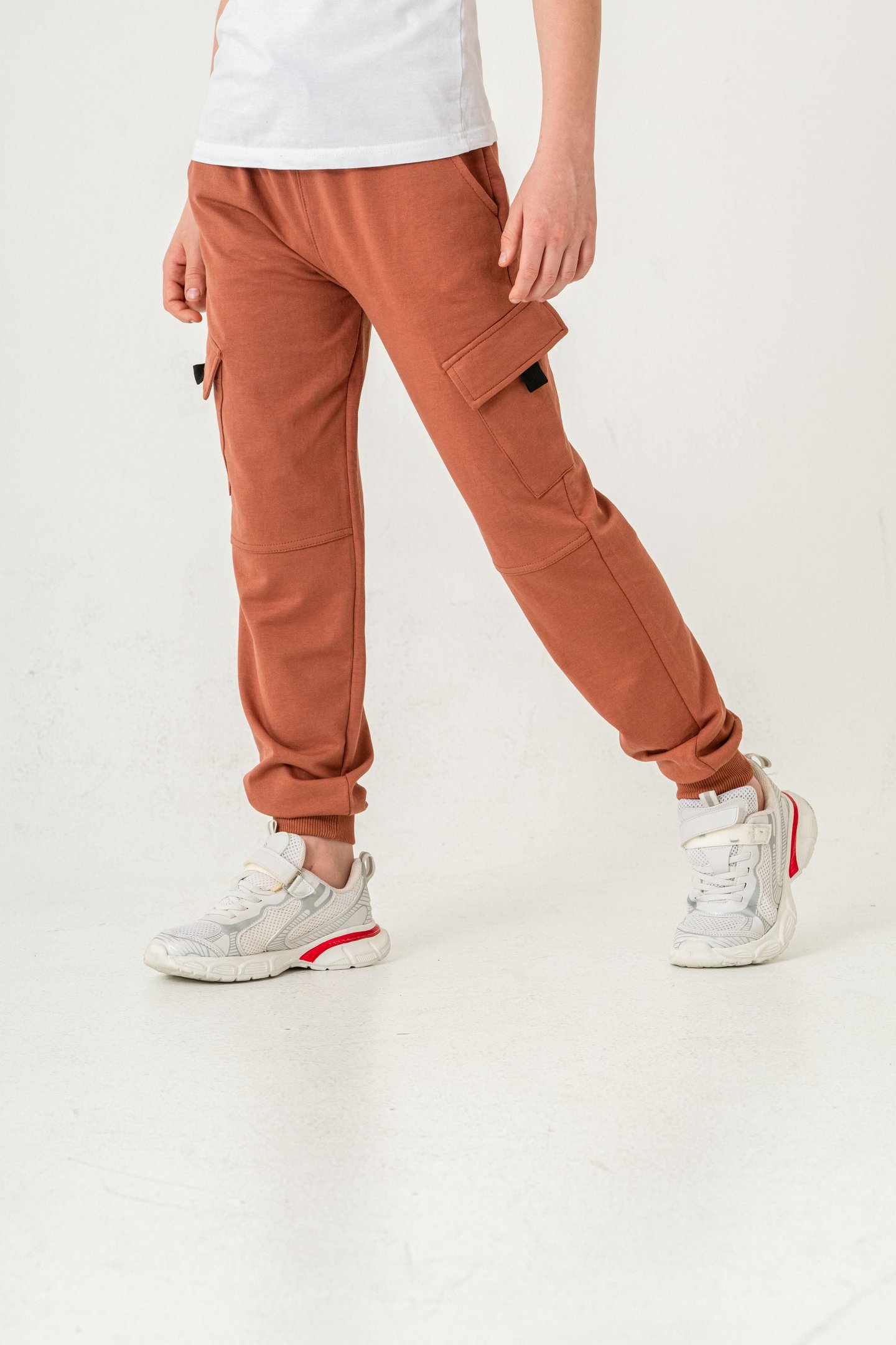 Çift Kargo Cepli Cep Kapagı Balıksırtlı Erkek Çocuk Eşofman Altı